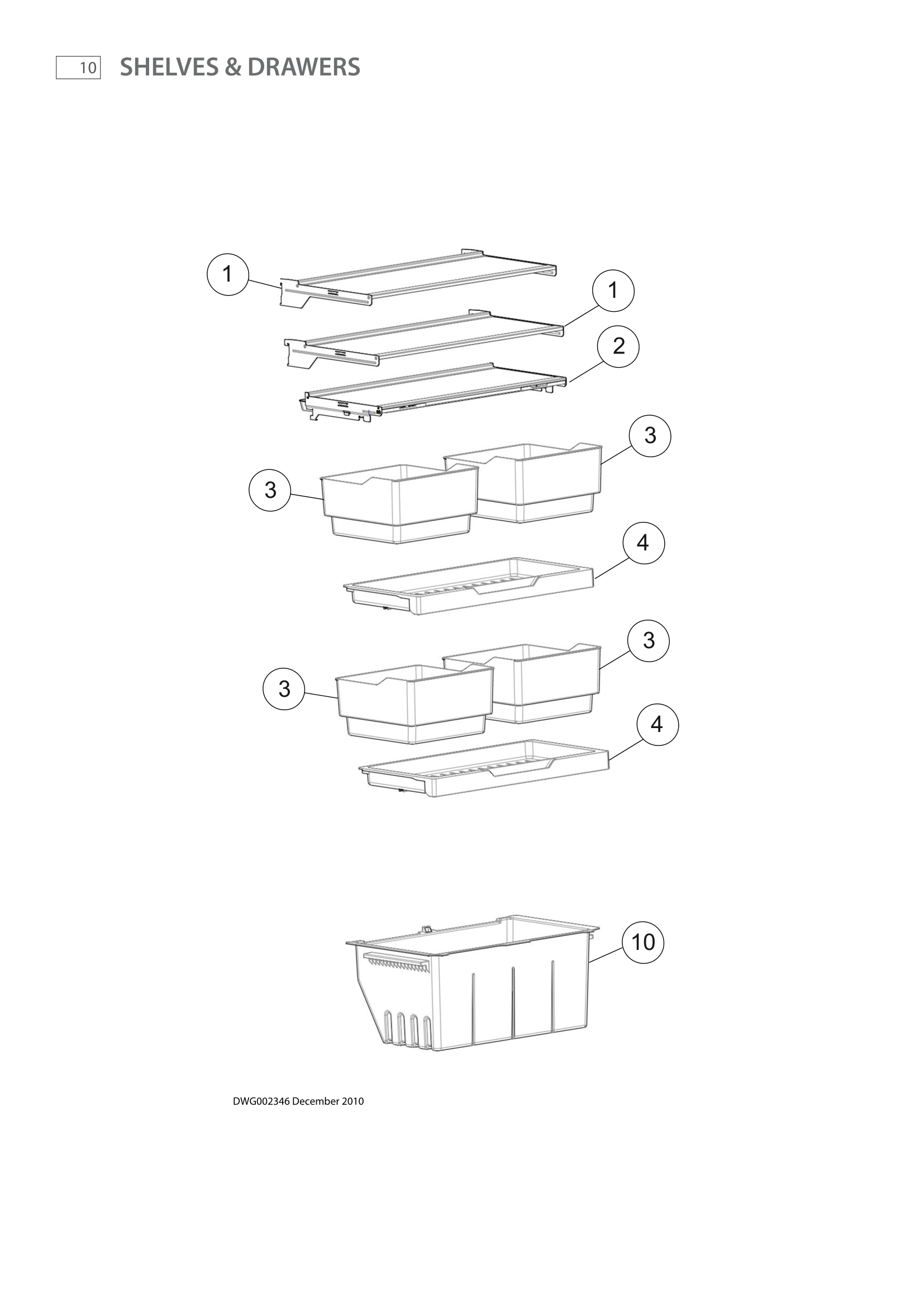 SHELVES & DRAWERS