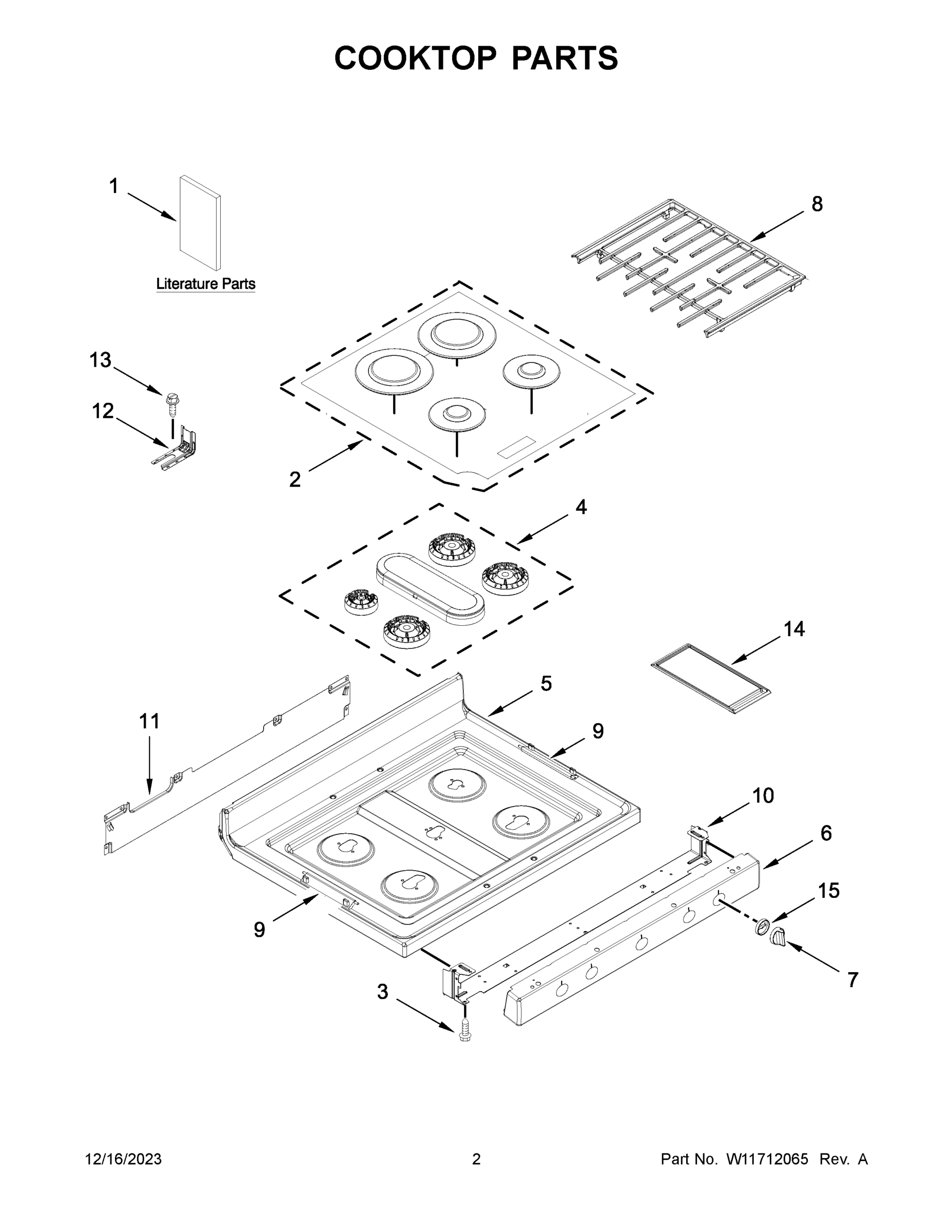 02 - COOKTOP PARTS