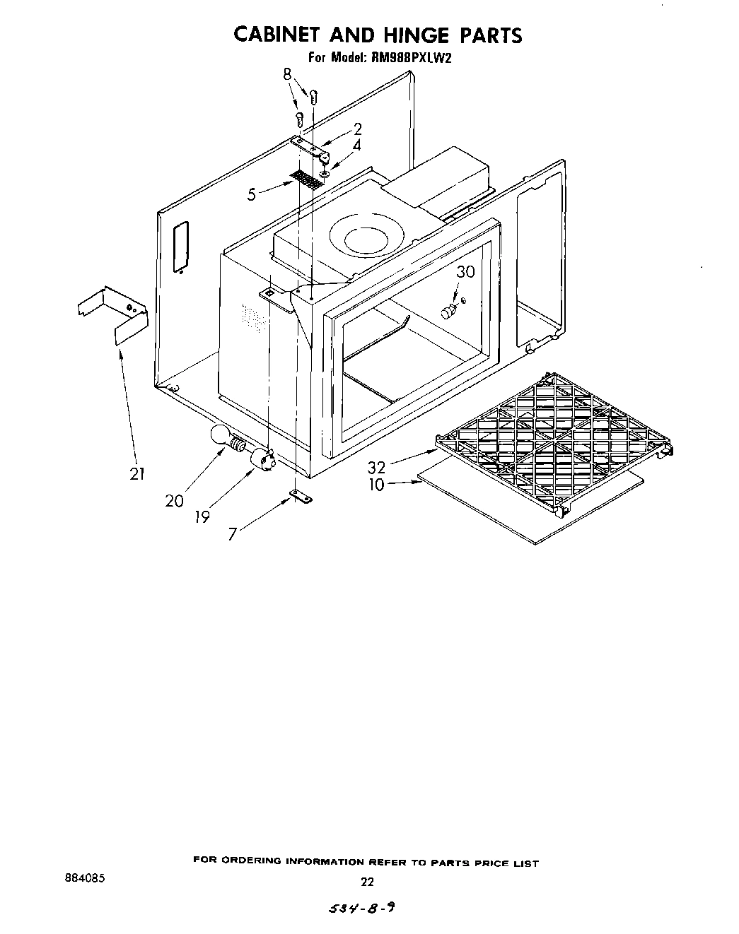 12 - CABINET AND HINGE
