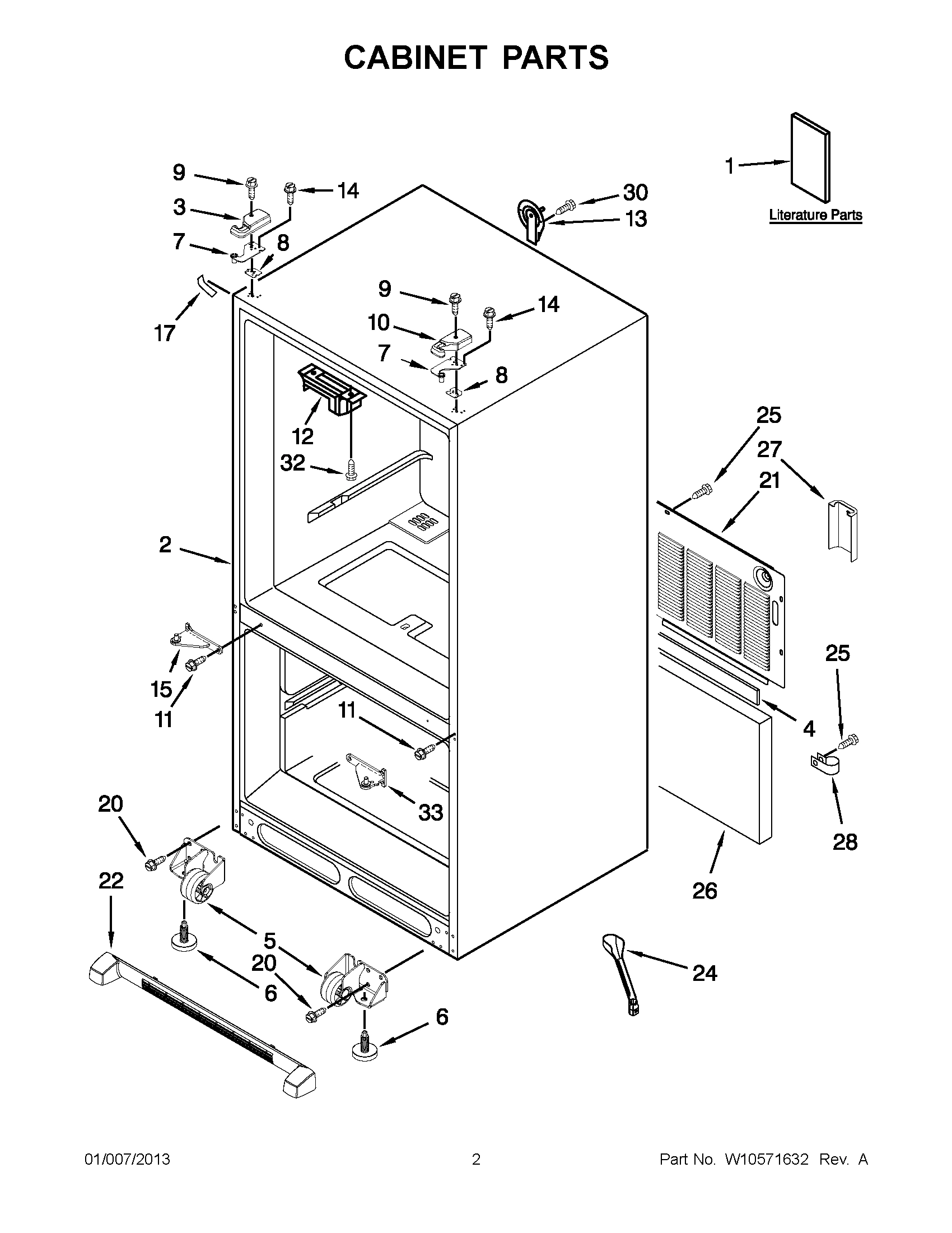 01 - CABINET PARTS