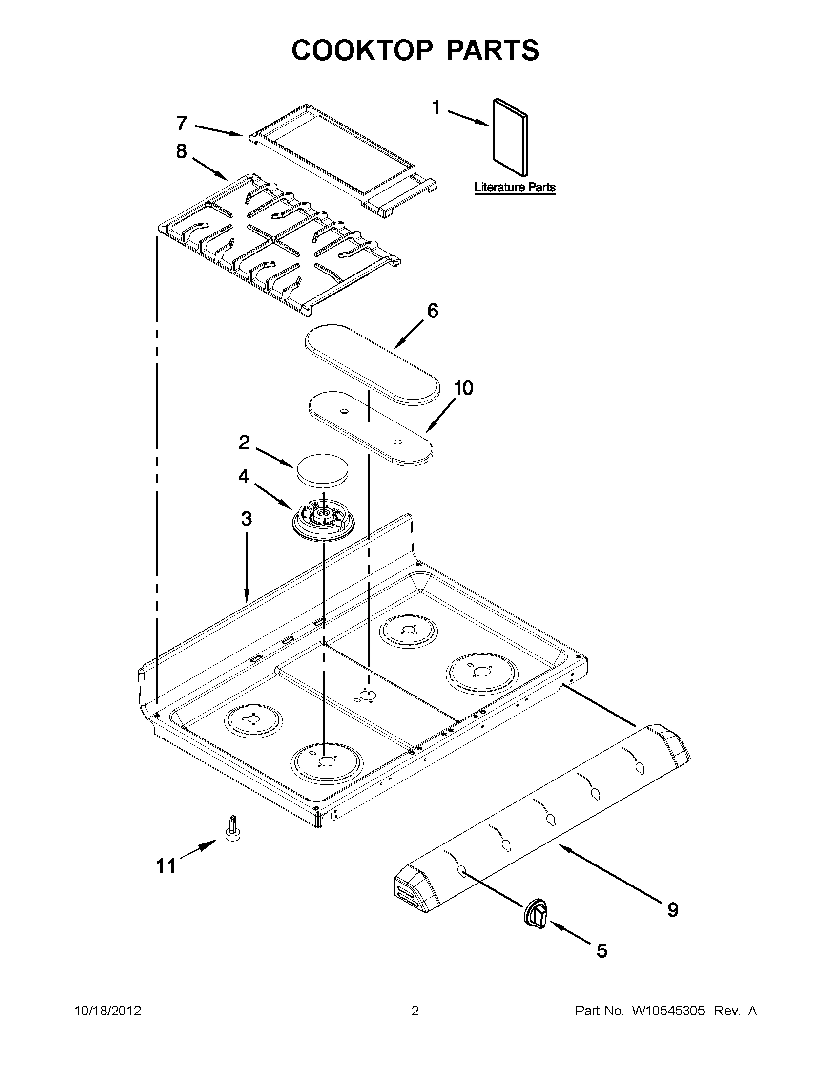 01 - COOKTOP PARTS