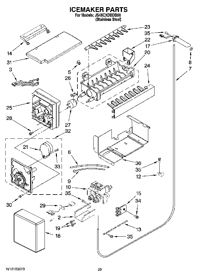 15 - ICEMAKER PARTS