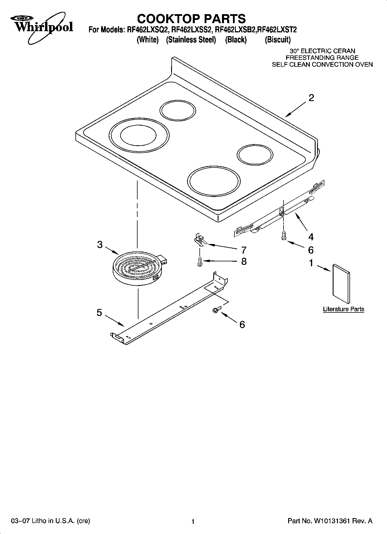 01 - COOKTOP PARTS