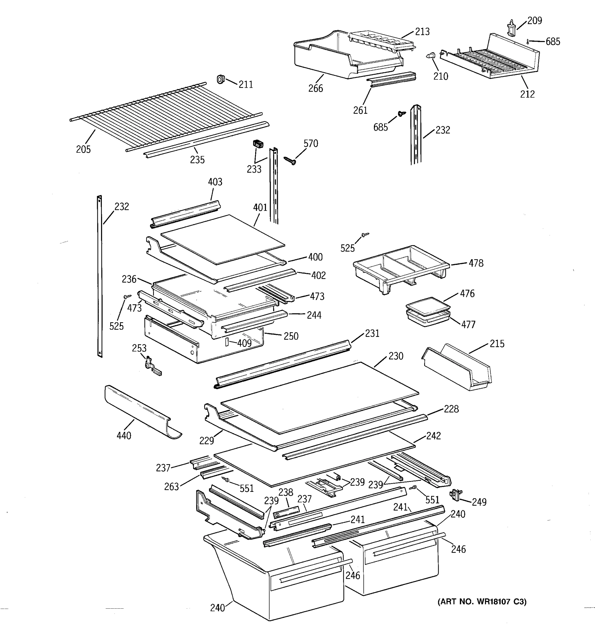 SHELF PARTS