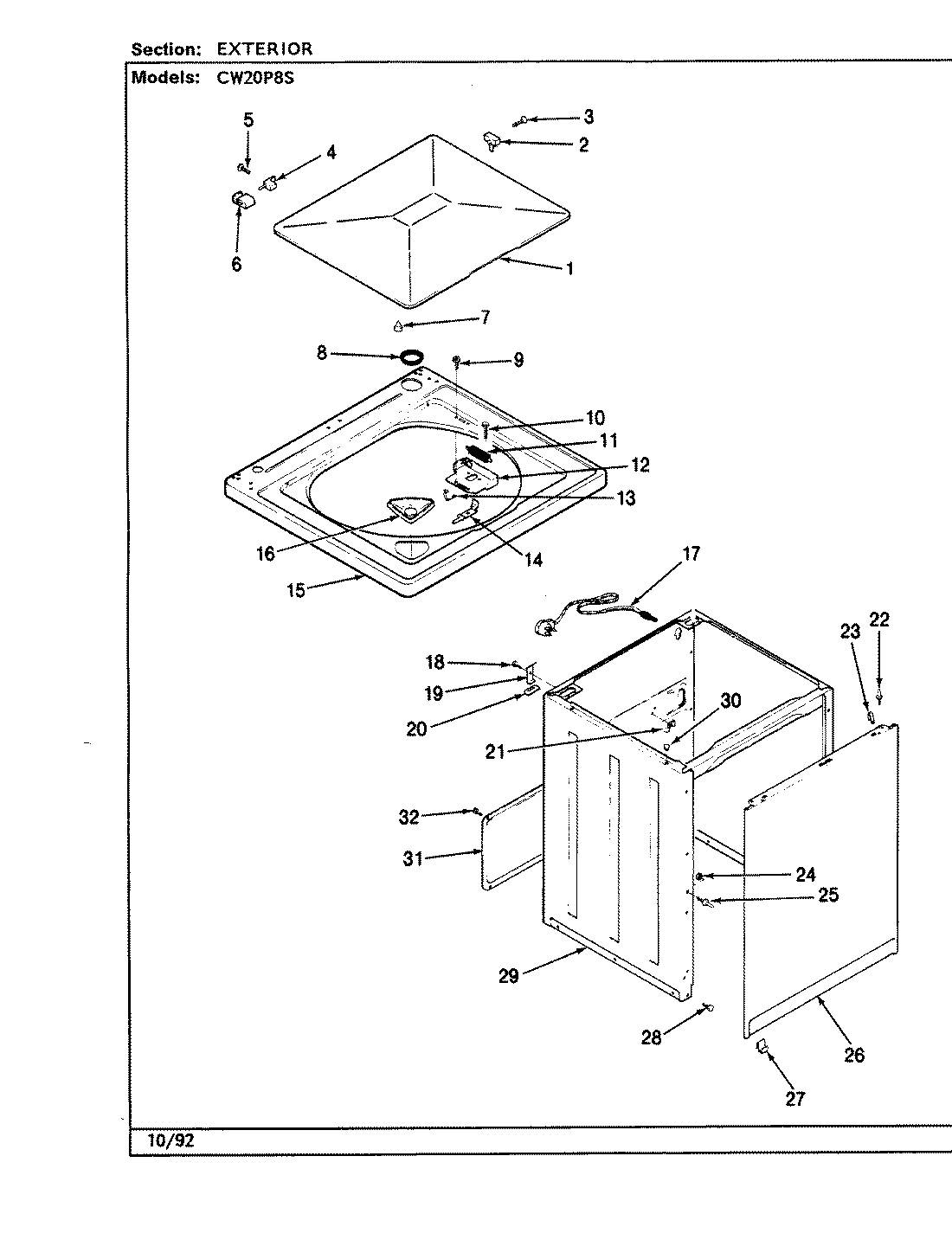 09 - EXTERIOR (CW20P8xS)(REV. A-E)