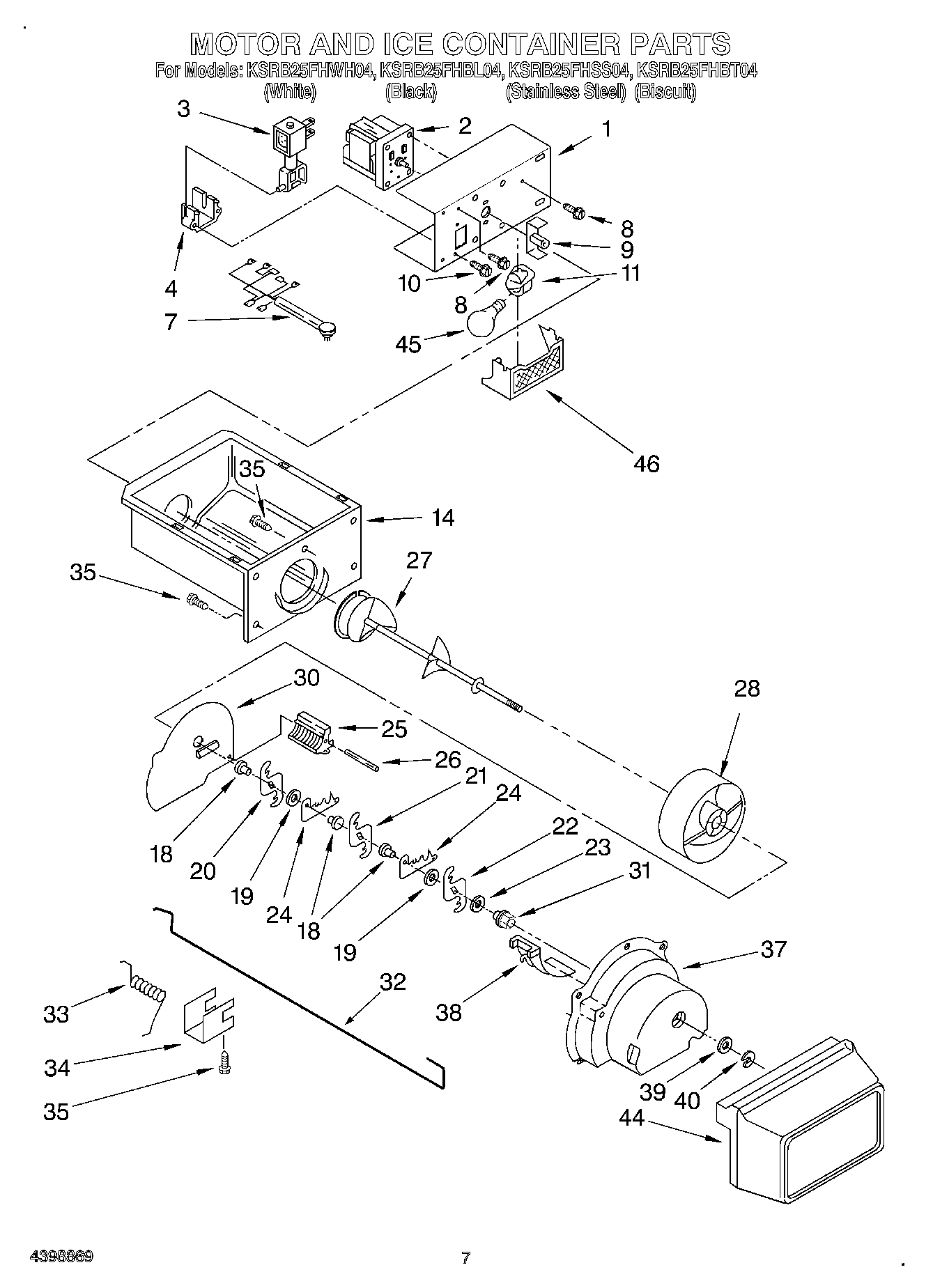 05 - MOTOR AND ICE CONTAINER