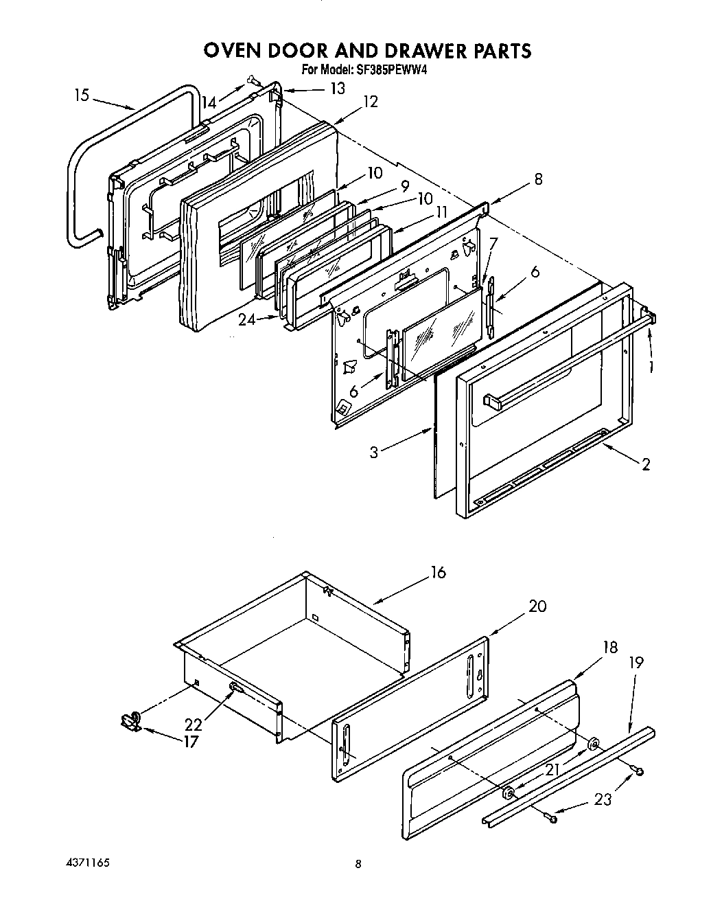 08 - OVEN DOOR AND DRAWER