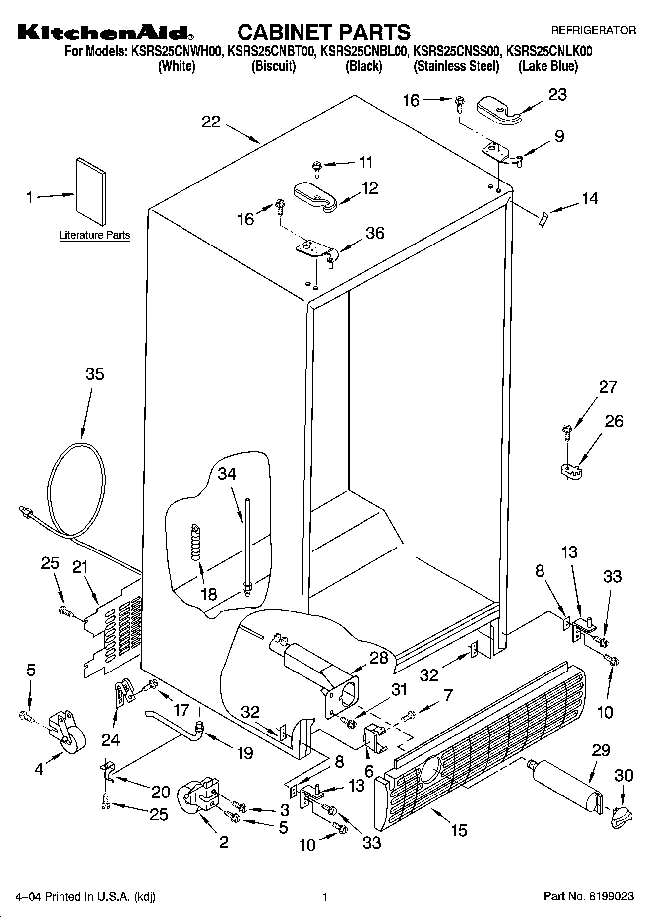 01 - CABINET PARTS