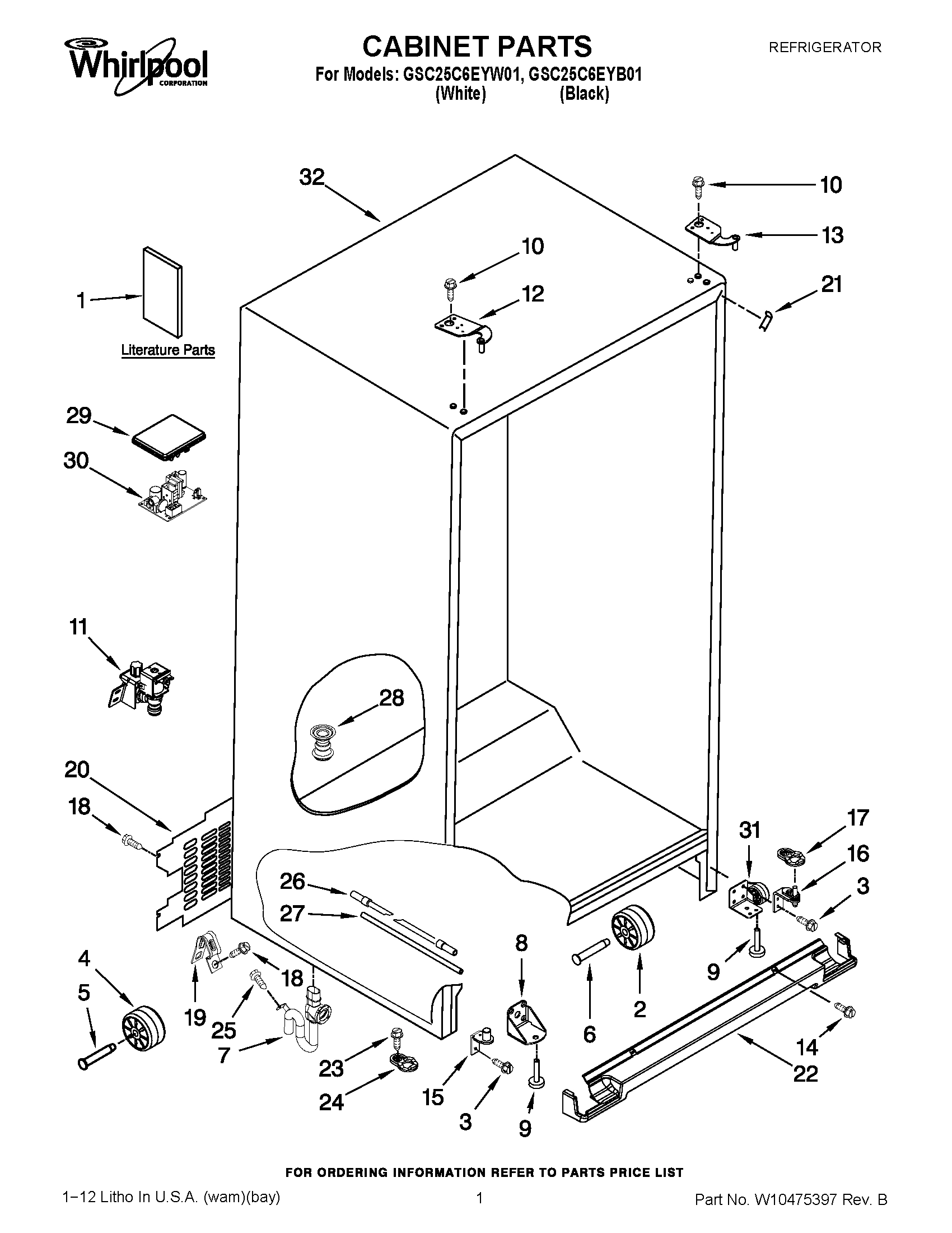 01 - CABINET PARTS