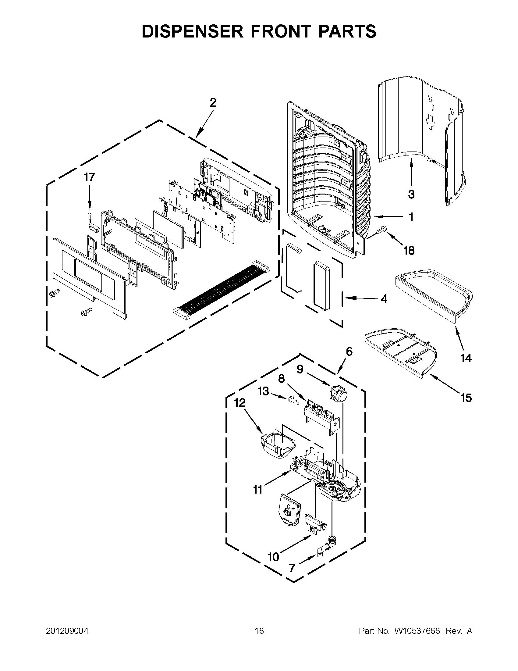 08 - DISPENSER FRONT PARTS