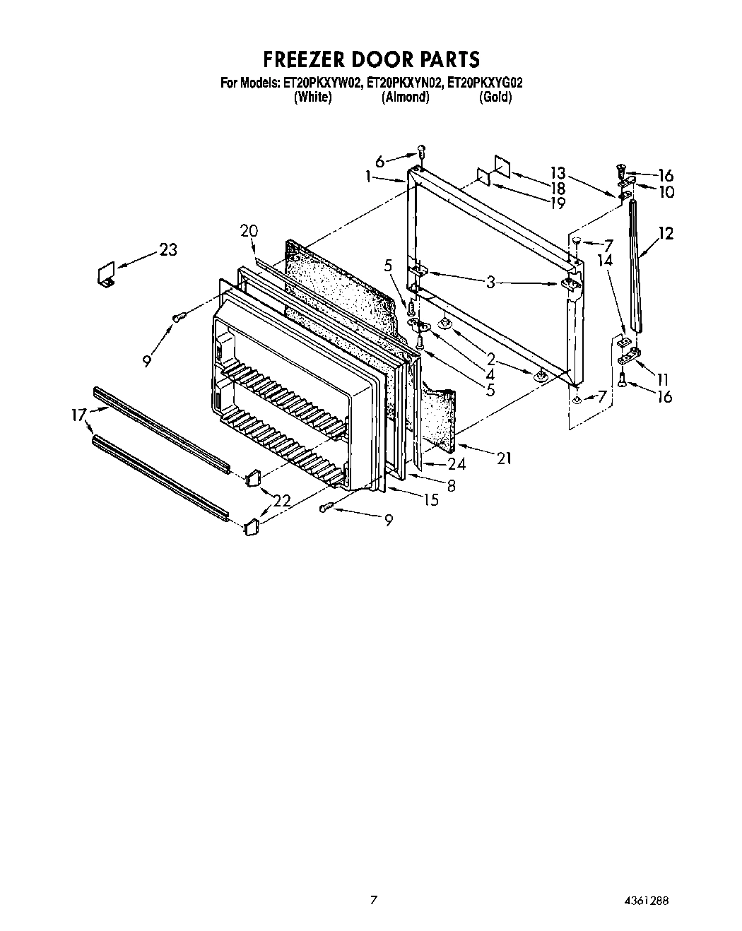 05 - FREEZER DOOR