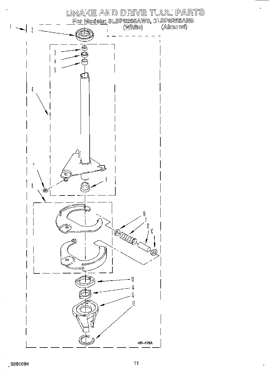 09 - BRAKE AND DRIVE TUBE