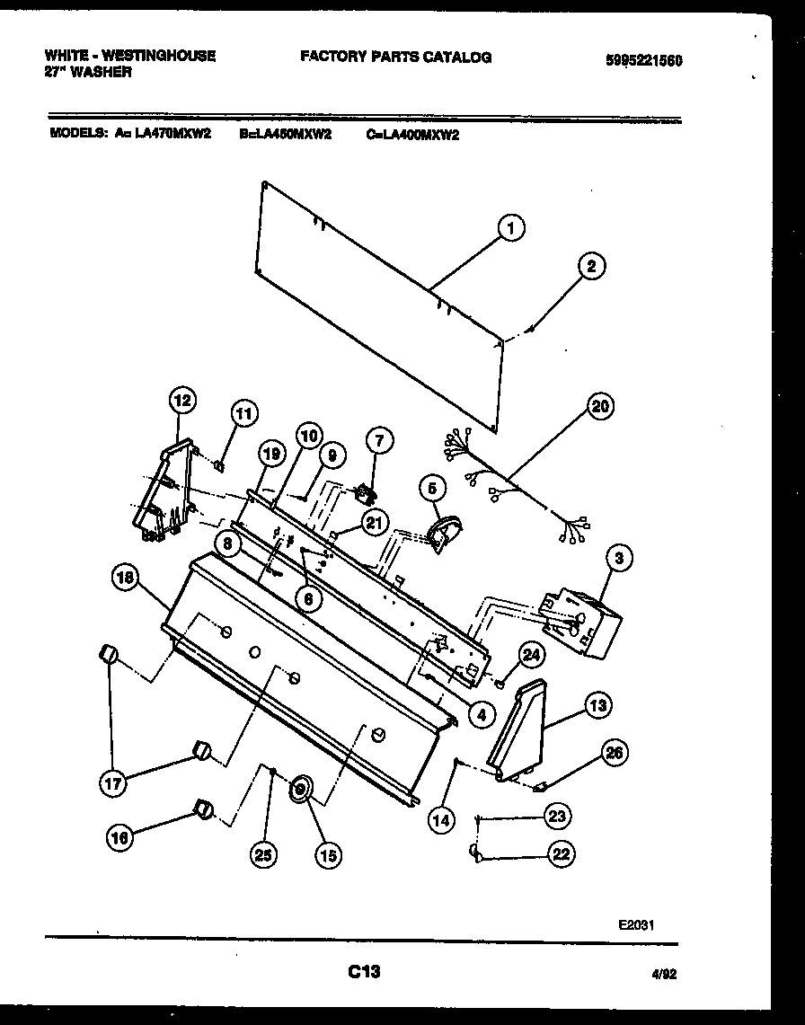 05 - CONSOLE AND CONTROL PARTS