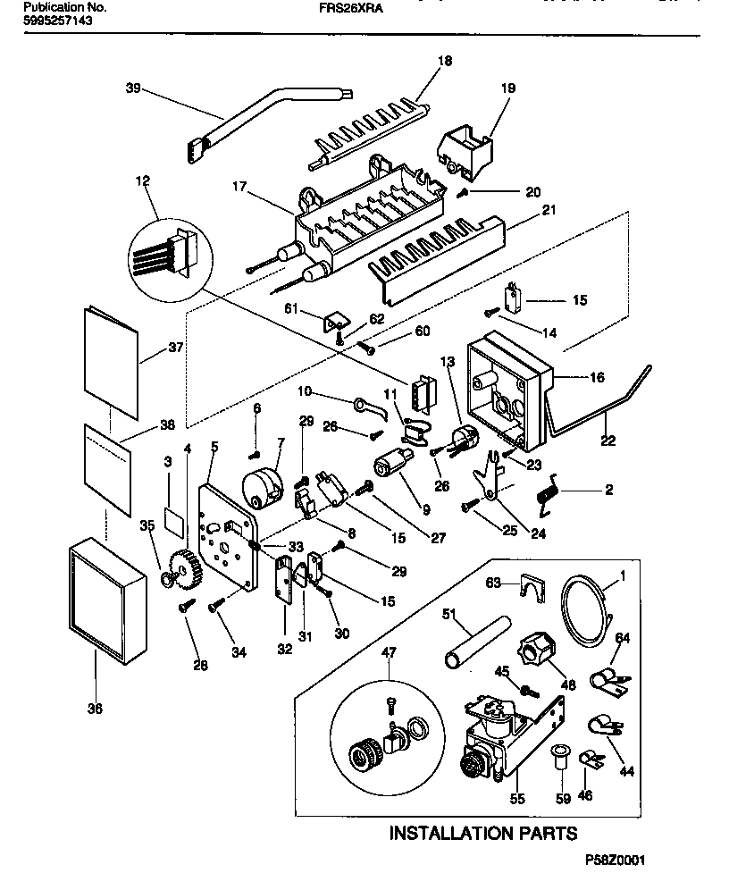 10 - ICE MAKER & INSTALLATION COMPONENT