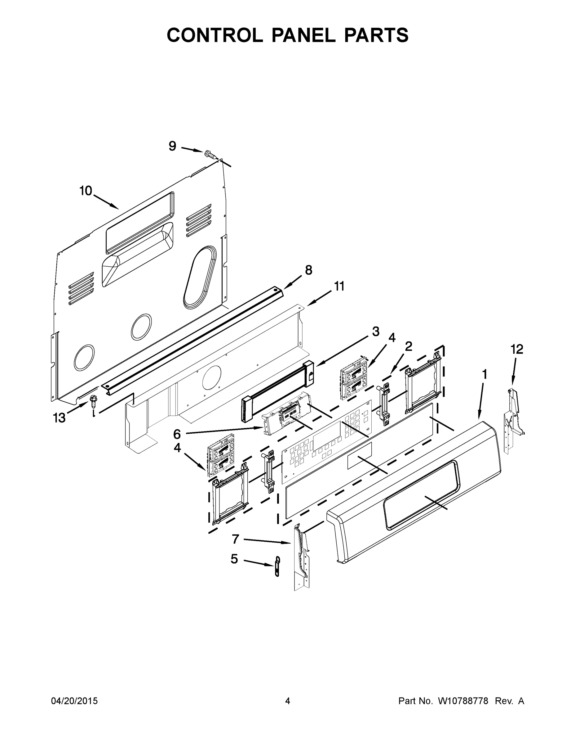 03 - CONTROL PANEL PARTS
