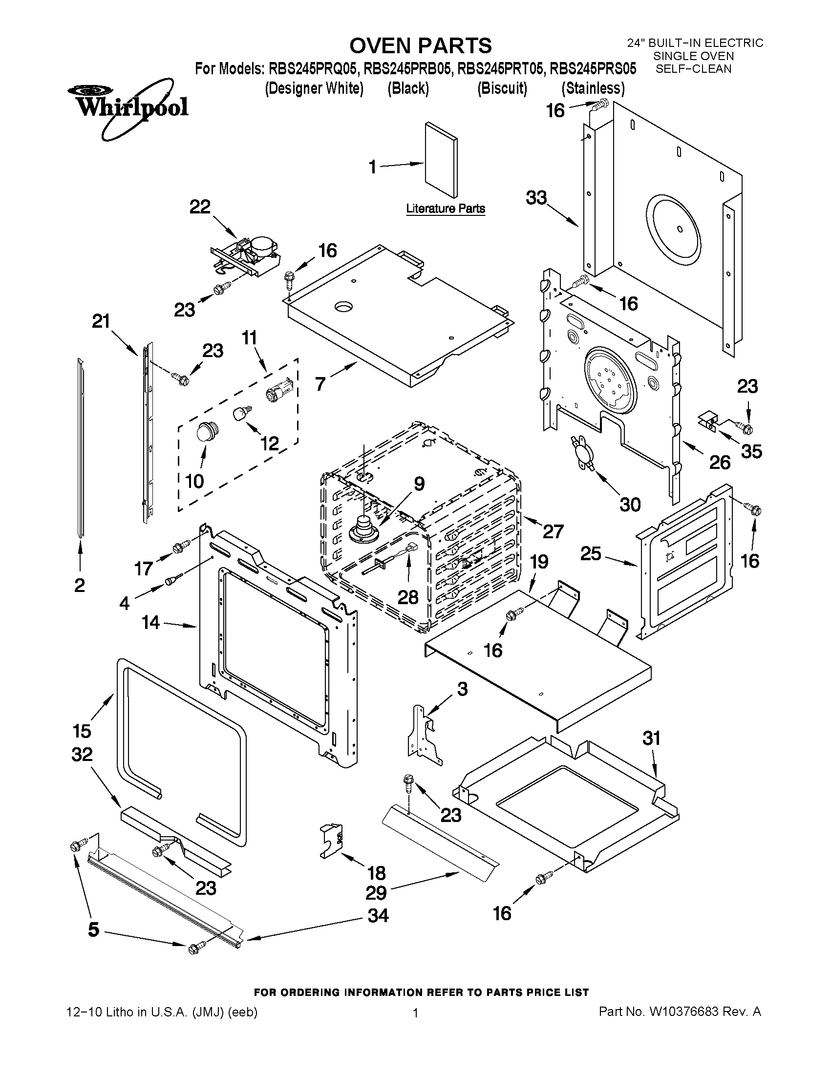 01 - OVEN PARTS