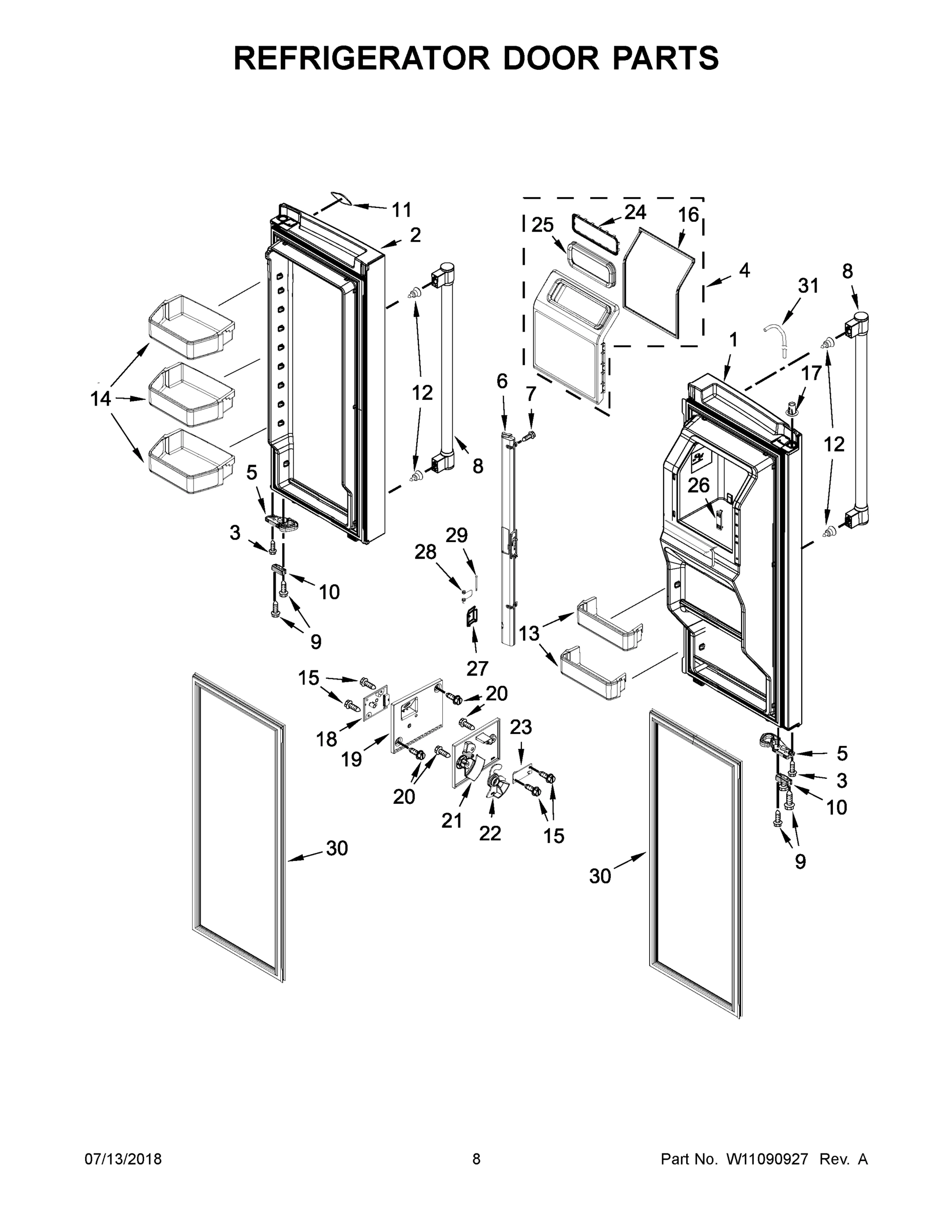 05 - REFRIGERATOR DOOR PARTS