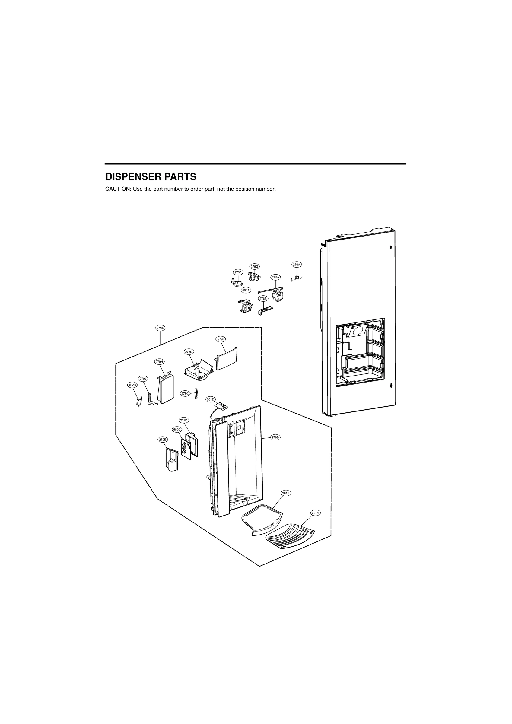 DISPENSER PARTS