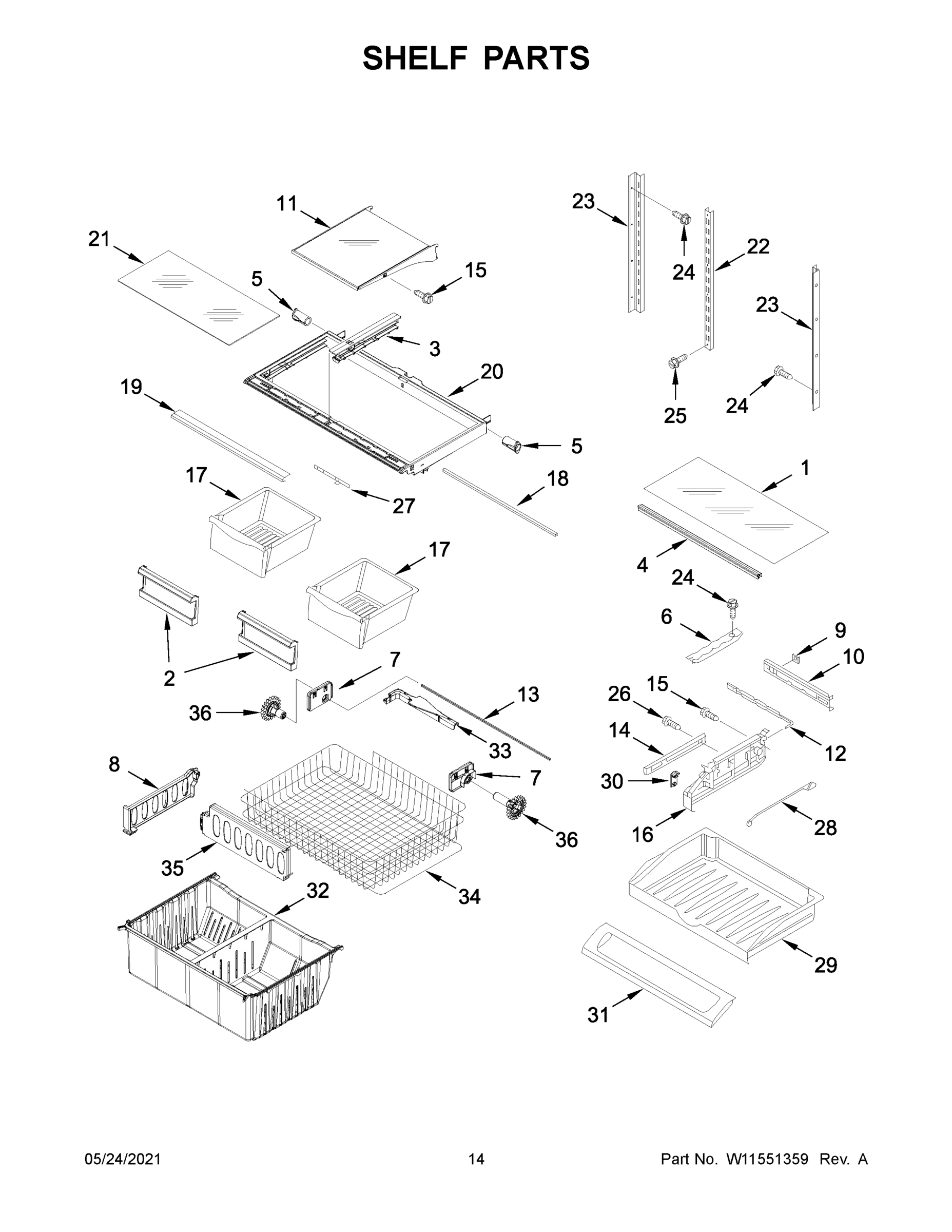 08 - SHELF PARTS