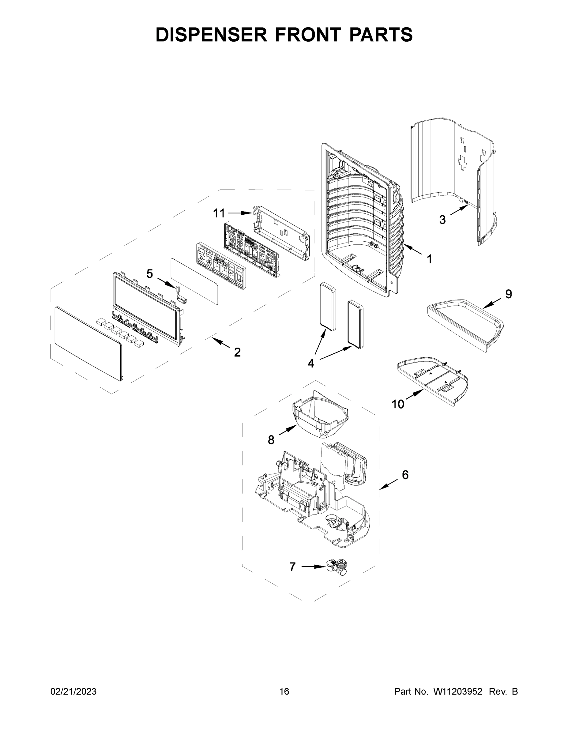 09 - DISPENSER FRONT PARTS