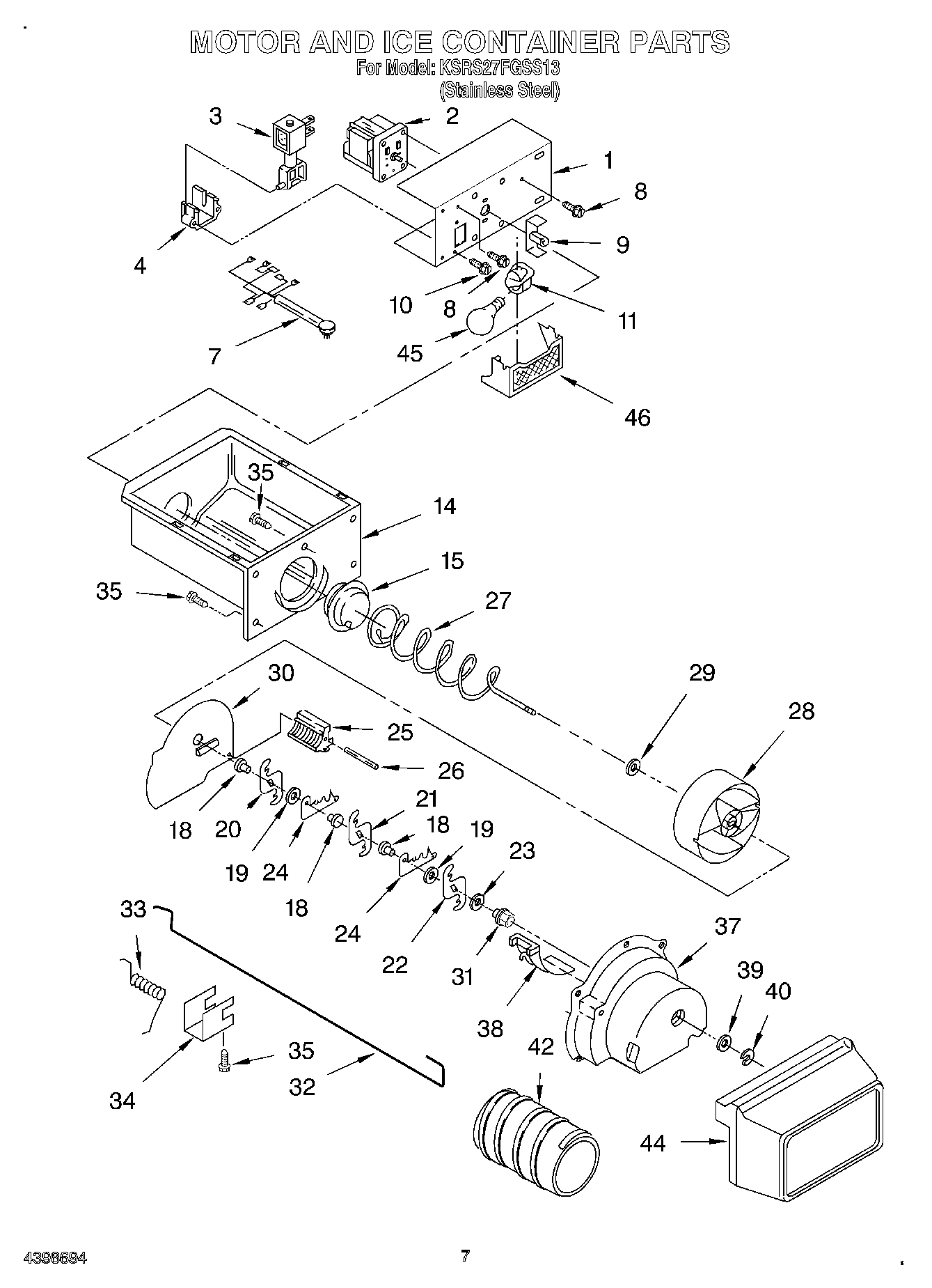 05 - MOTOR AND ICE CONTAINER