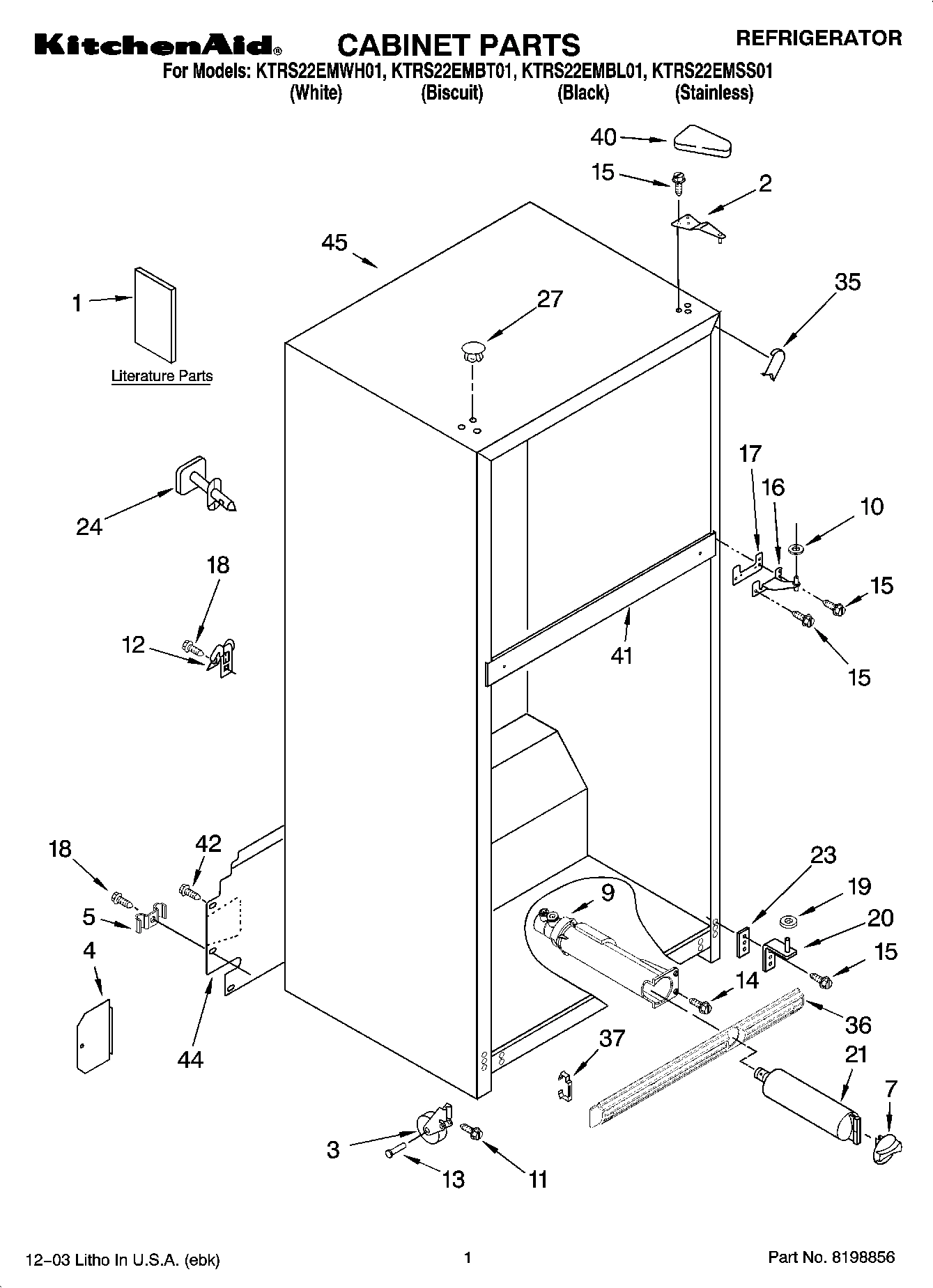 01 - CABINET PARTS