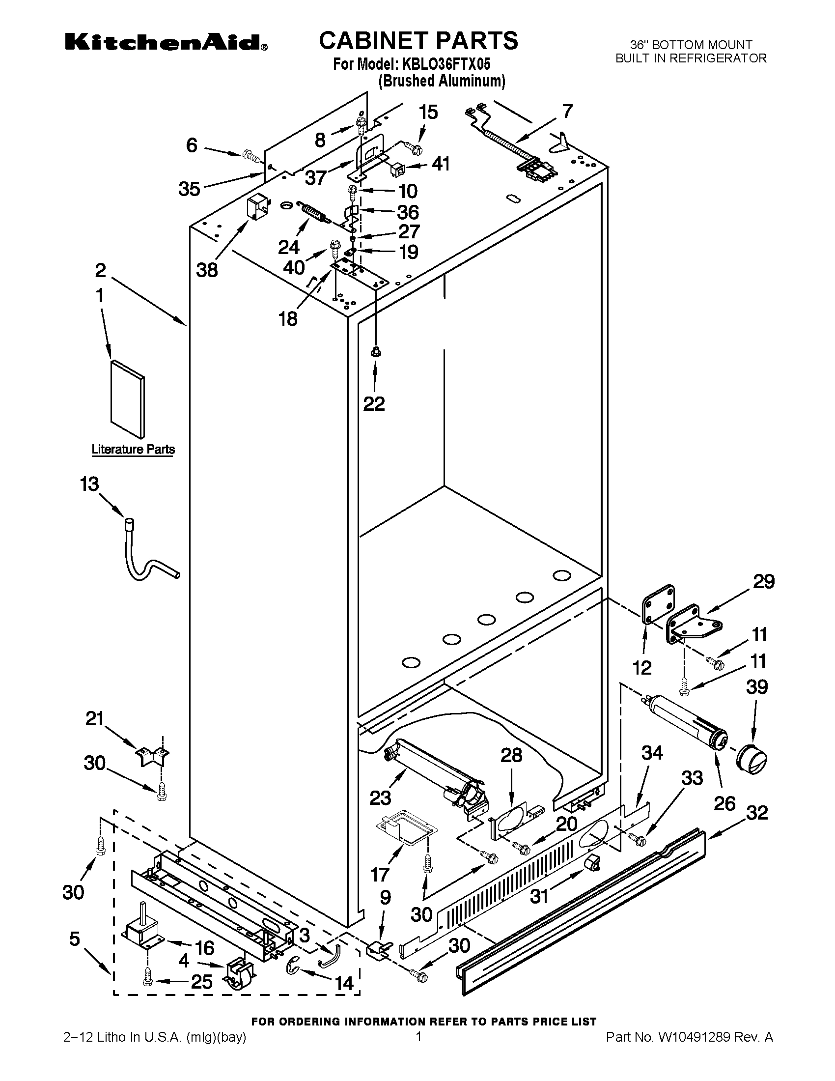 01 - CABINET PARTS