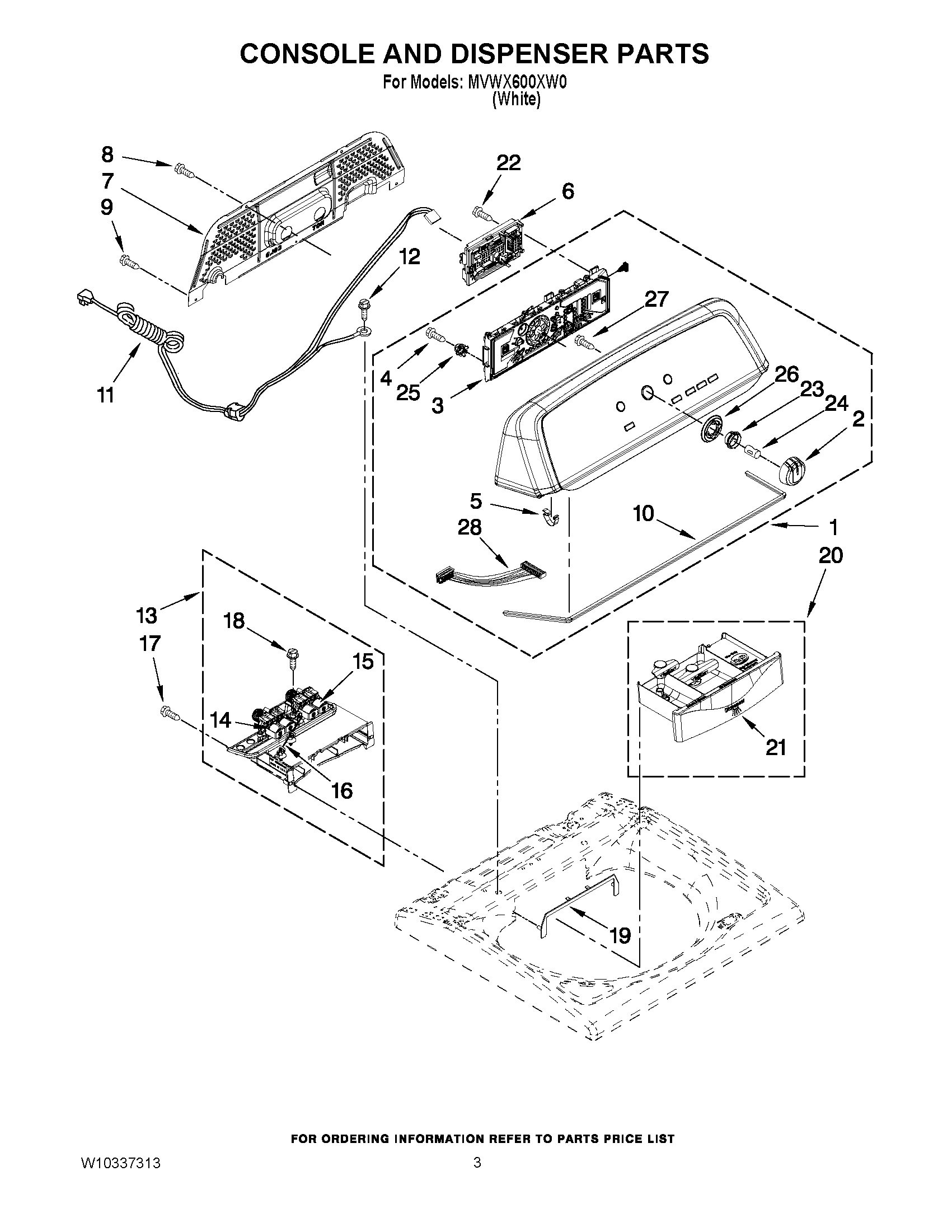 02 - CONSOLE AND DISPENSER PARTS