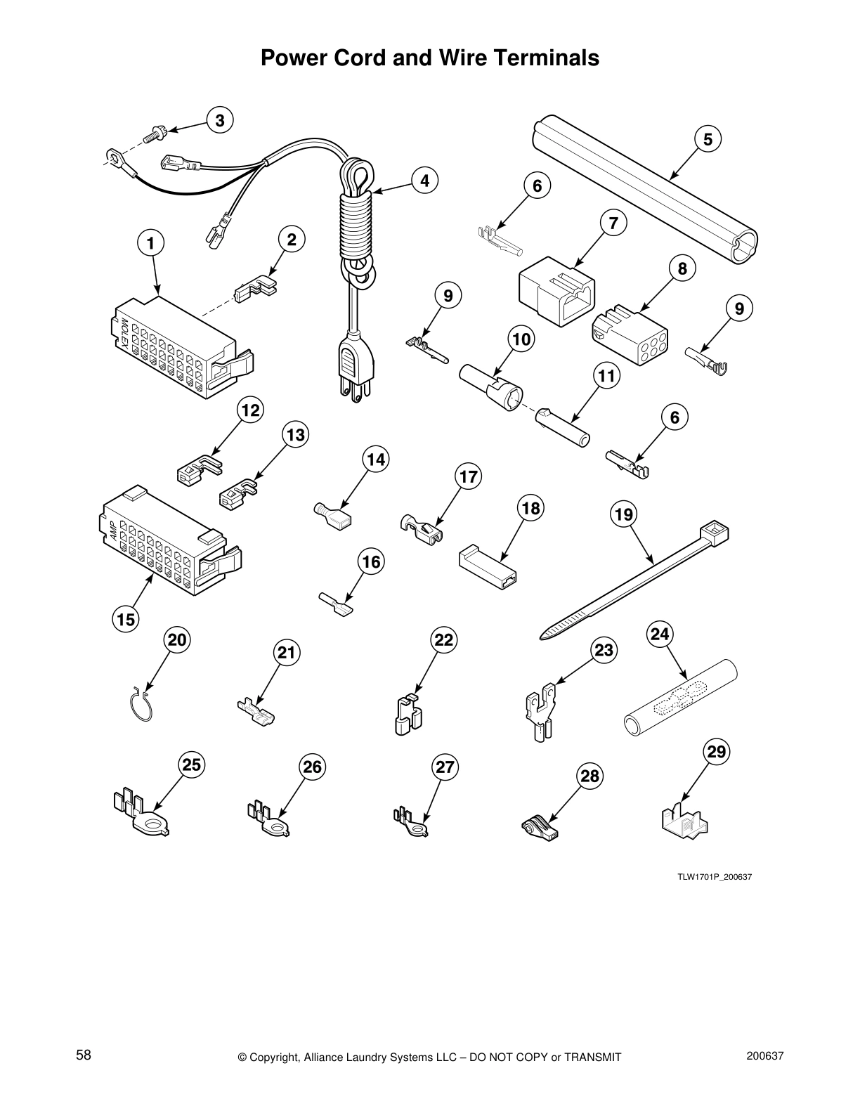 Power Cord and Wire Terminals