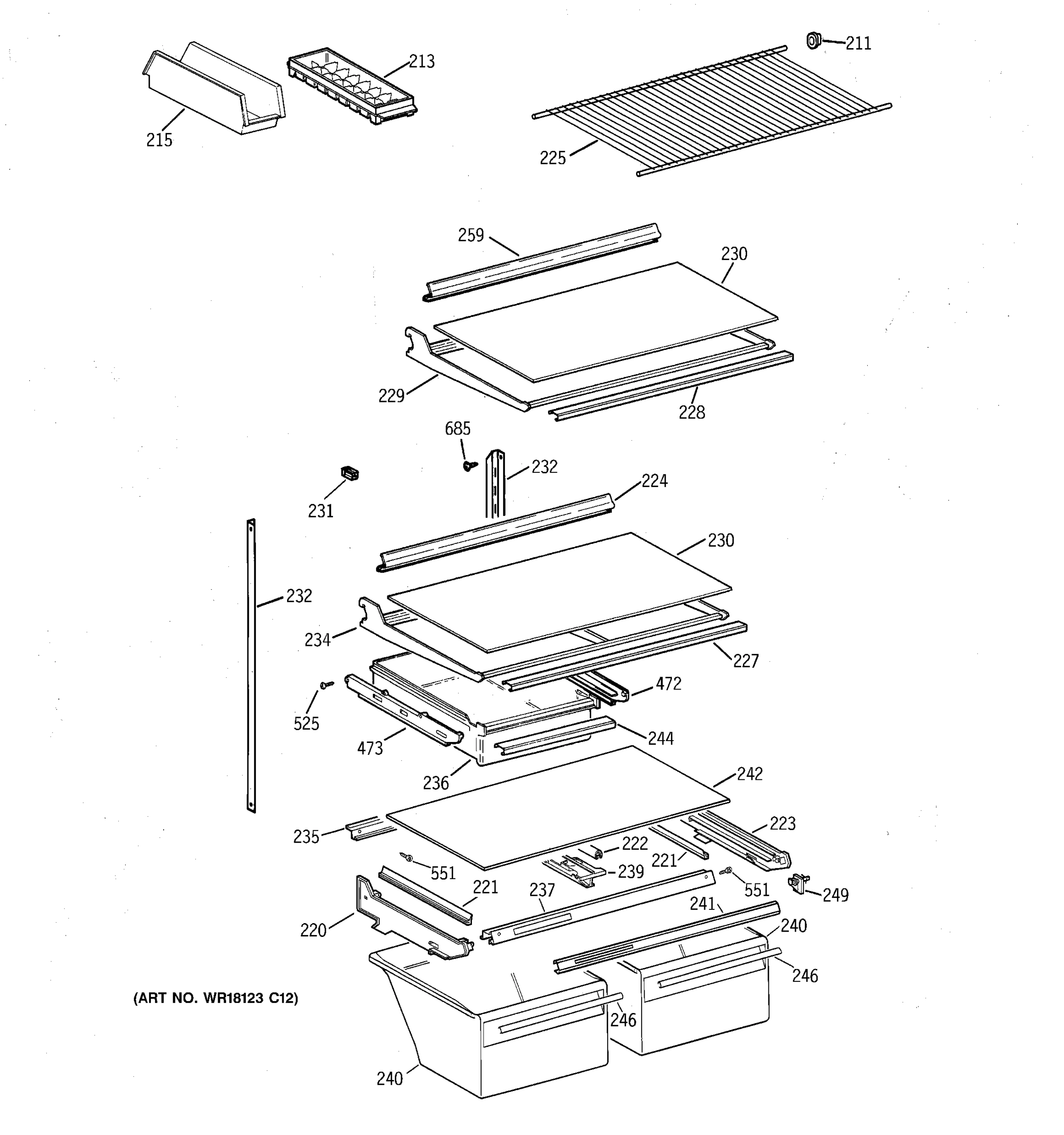 SHELF PARTS