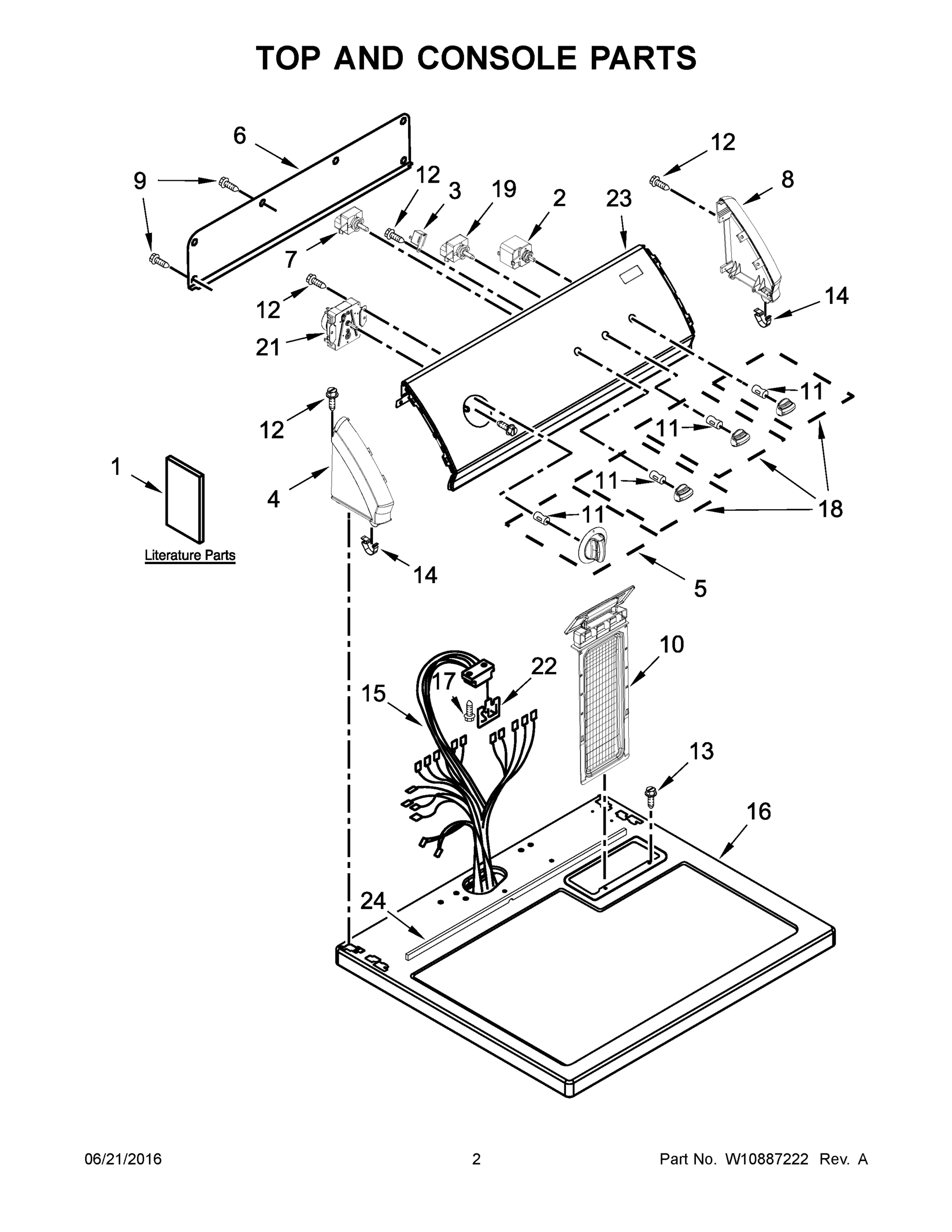 02 - TOP AND CONSOLE PARTS