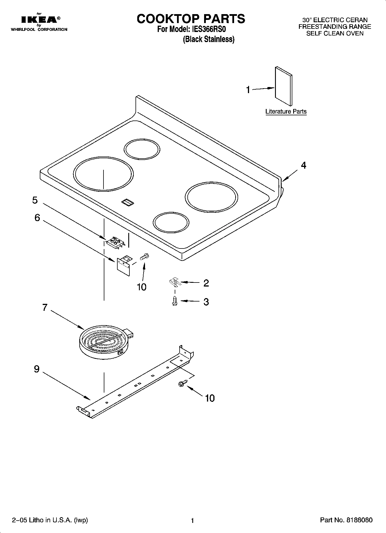 01 - COOKTOP PARTS