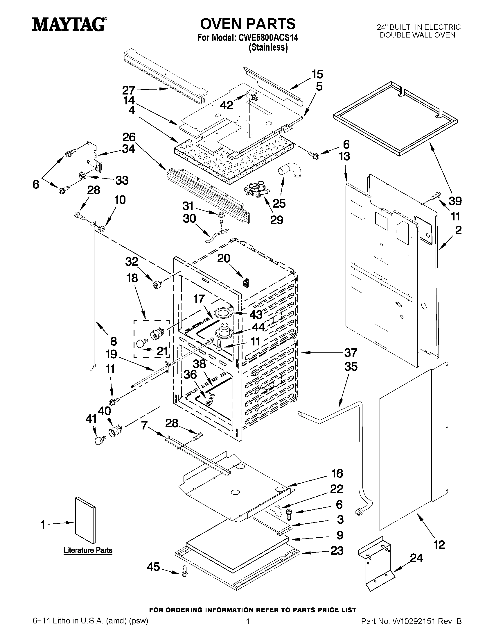 01 - OVEN PARTS