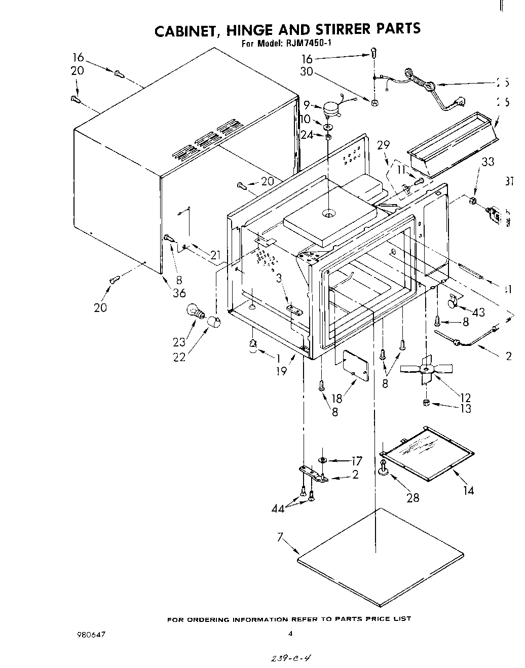 03 - CABINET, HINGE AND STIRRER , LITERATURE