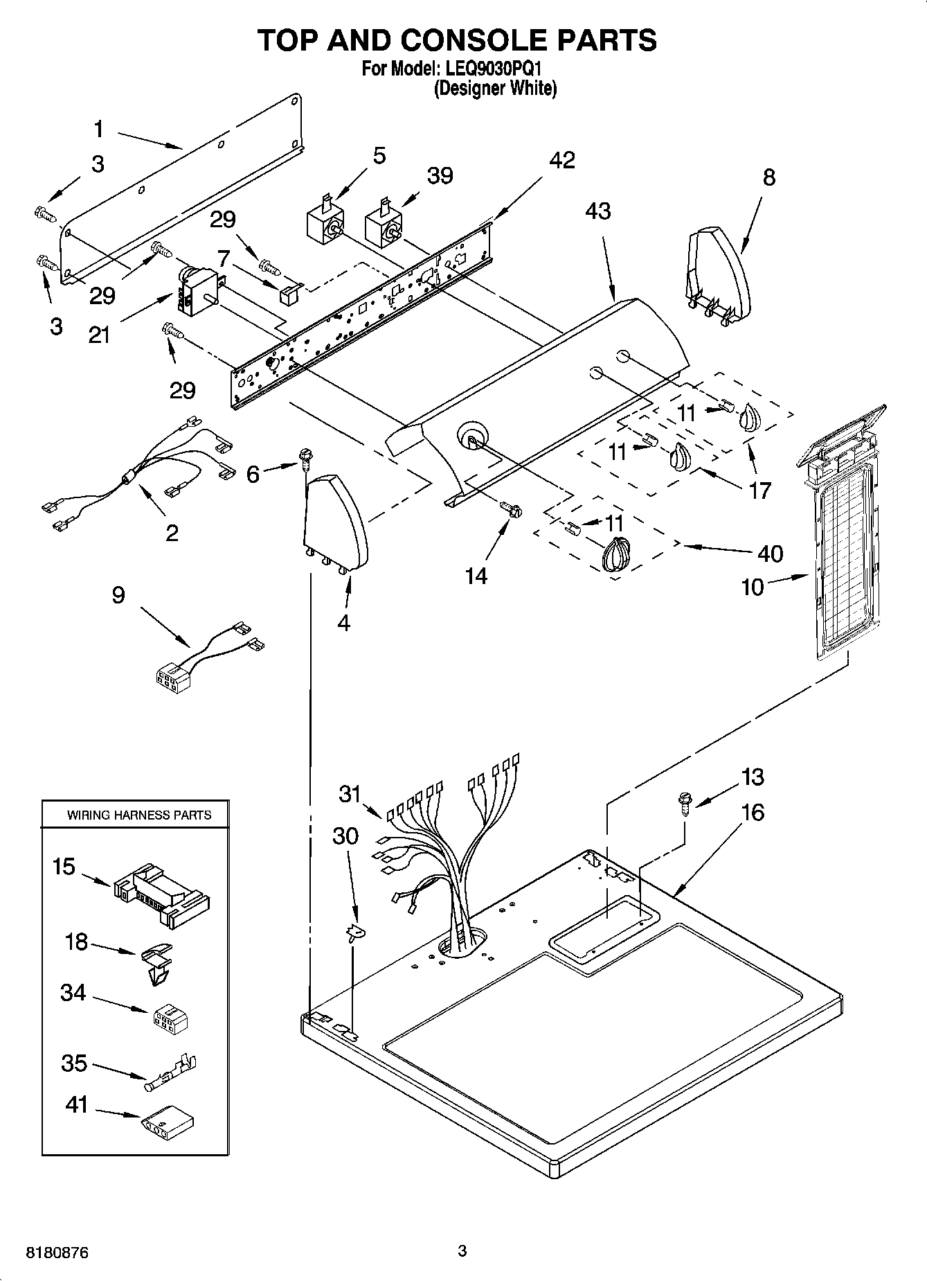 02 - TOP AND CONSOLE PARTS