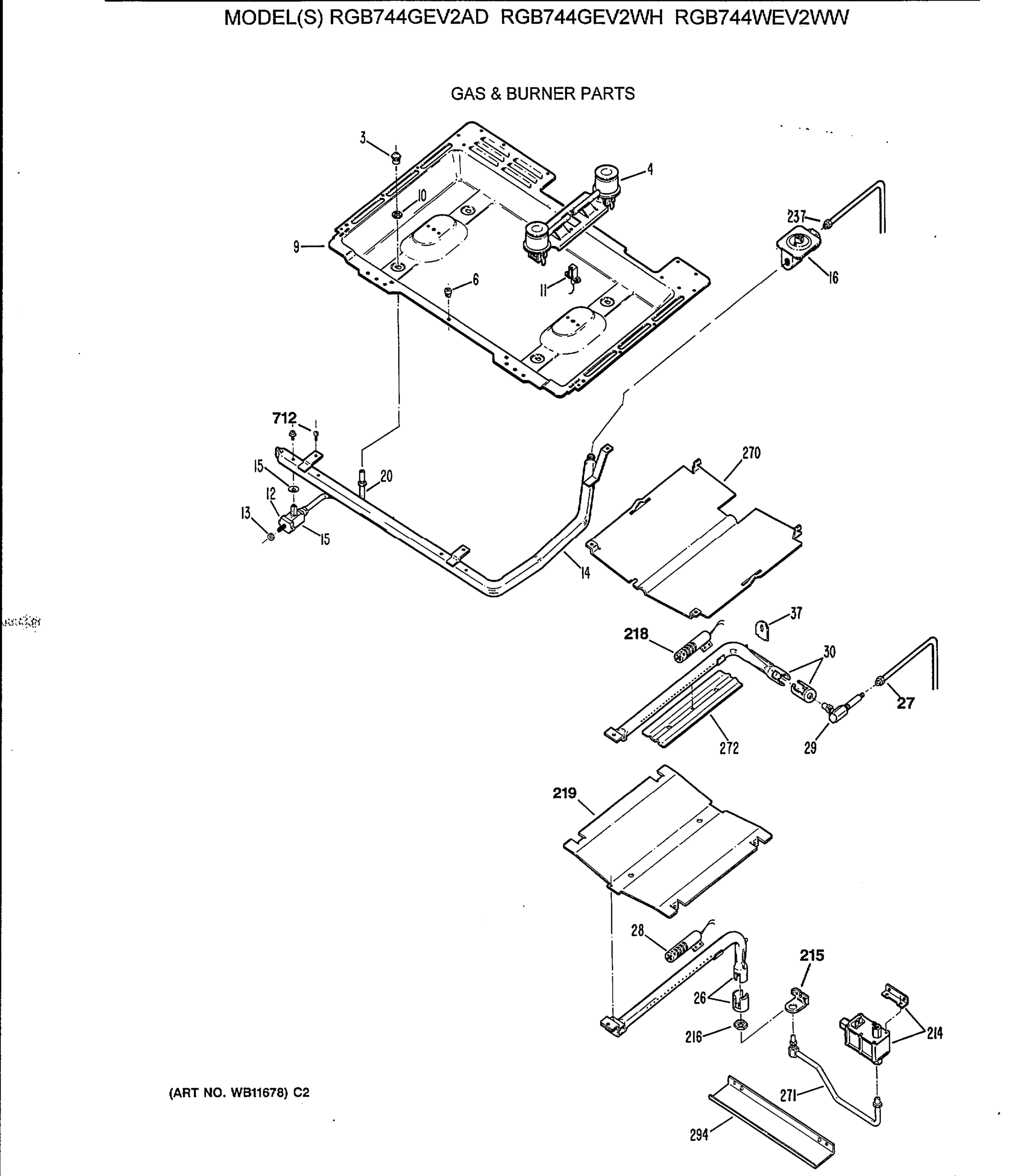 GAS & BURNER PARTS
