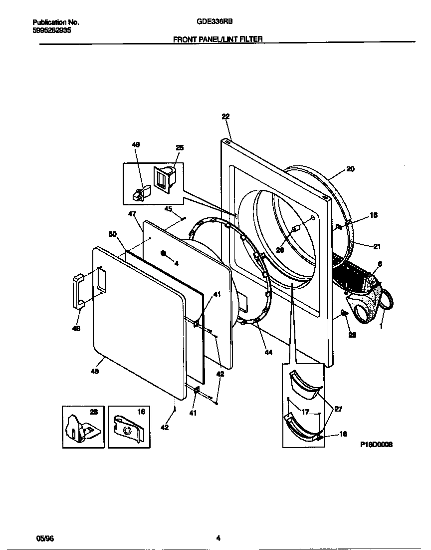 03 - FRONT PANEL/LINT FILTER