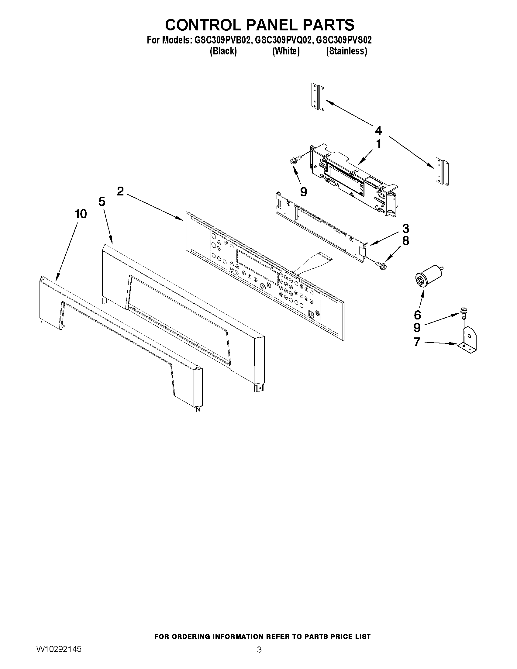 02 - CONTROL PANEL PARTS