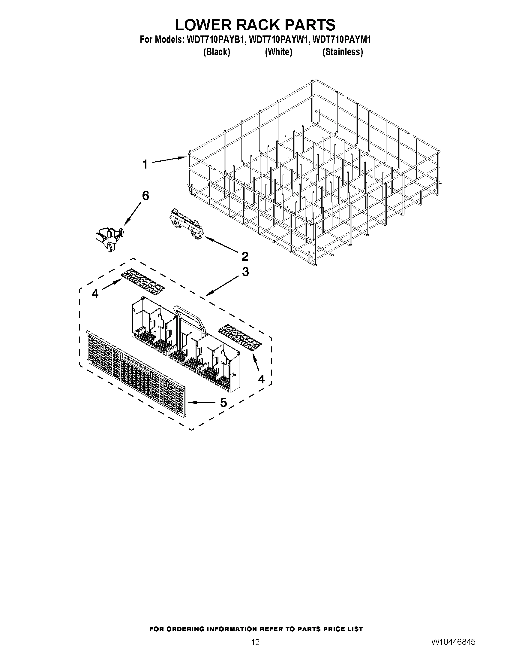 10 - LOWER RACK PARTS
