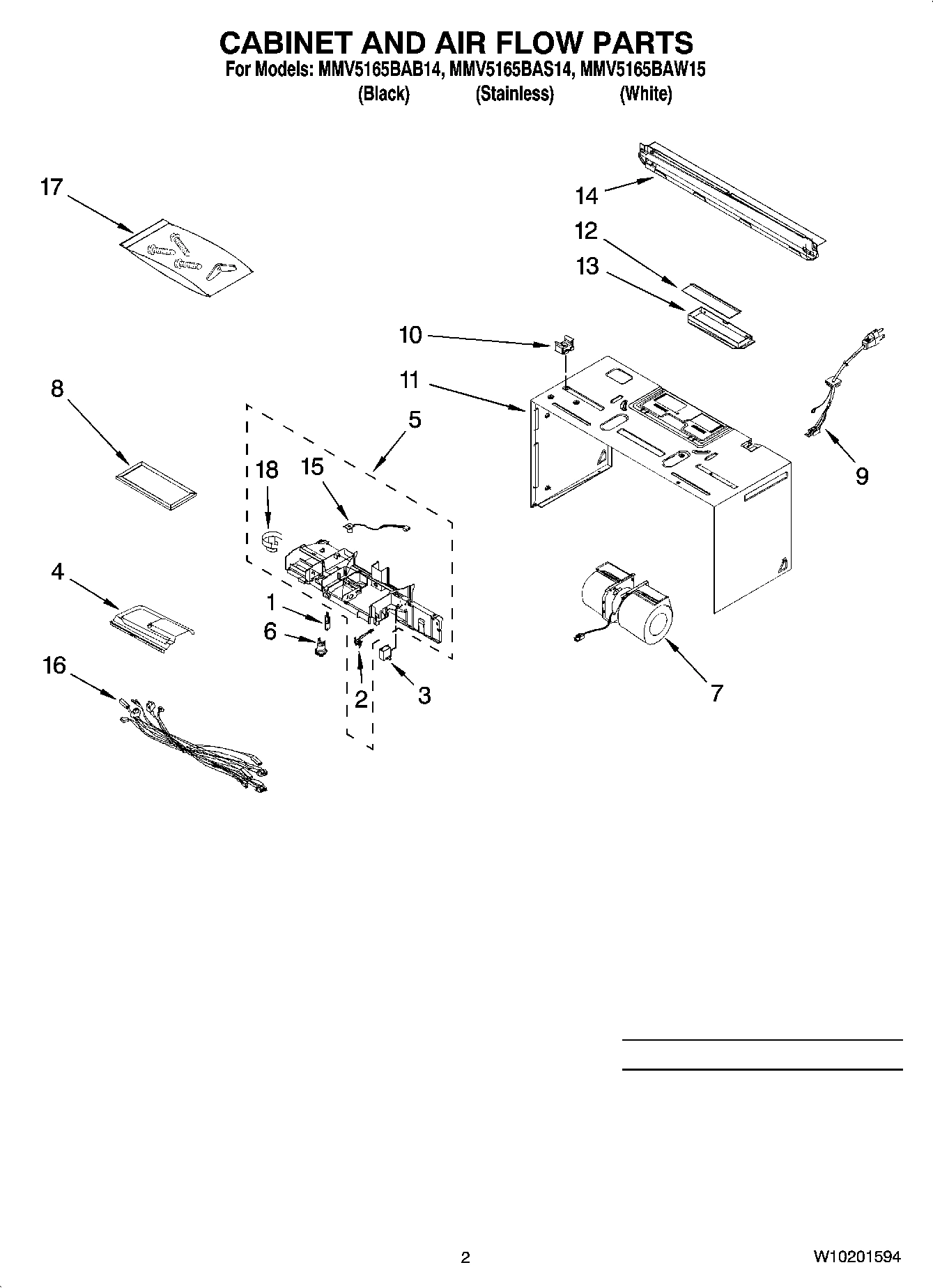 02 - CABINET AND AIR FLOW PARTS