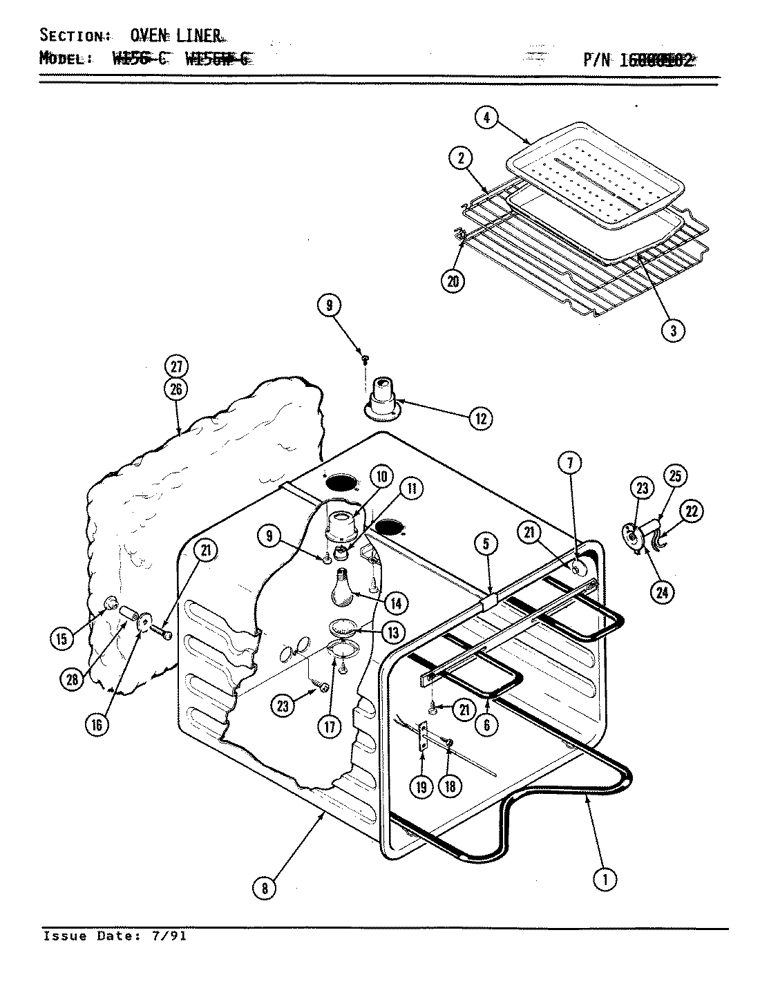 07 - OVEN LINER (W156-C & W156W-C)