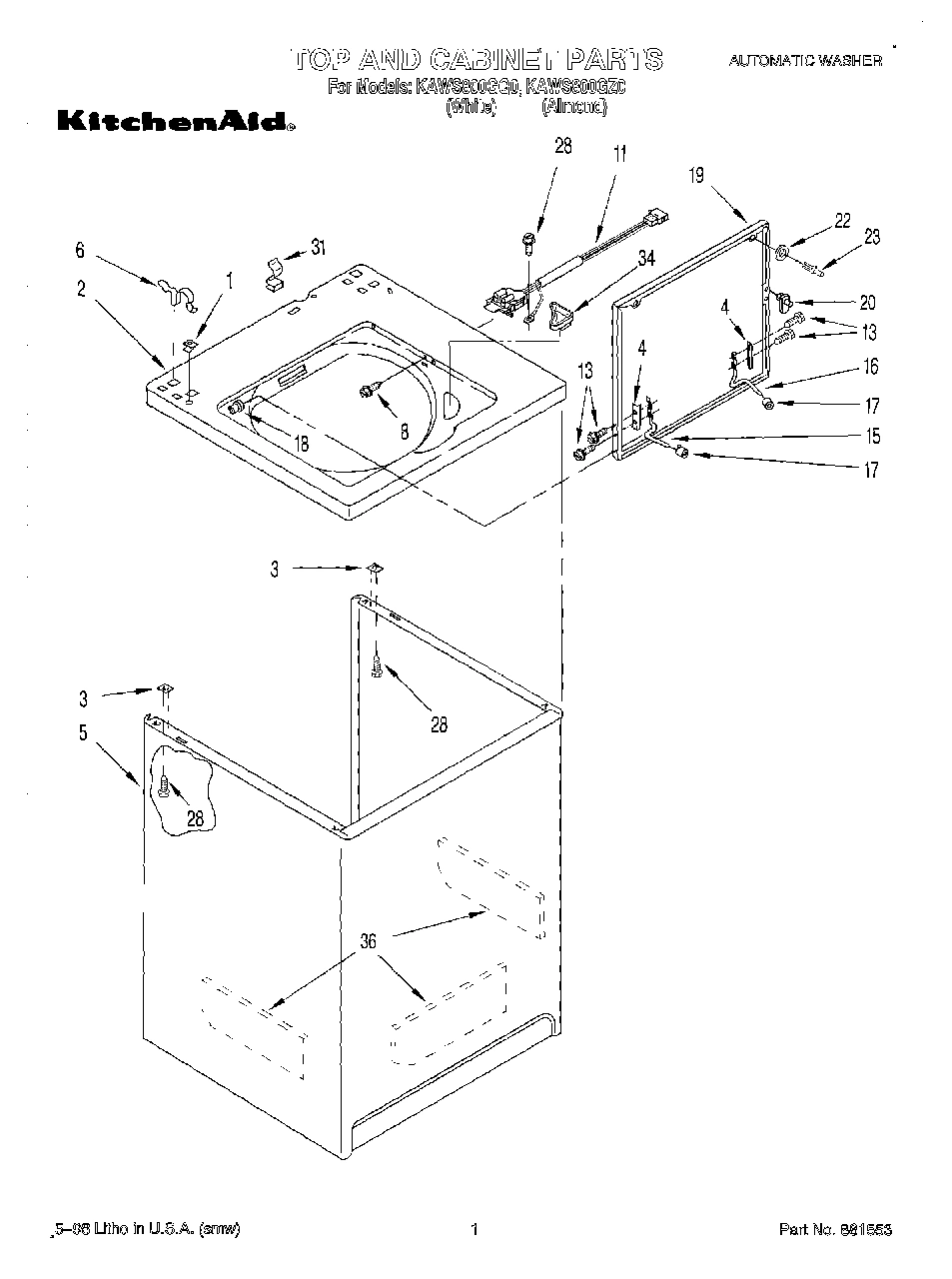 01 - TOP AND CABINET