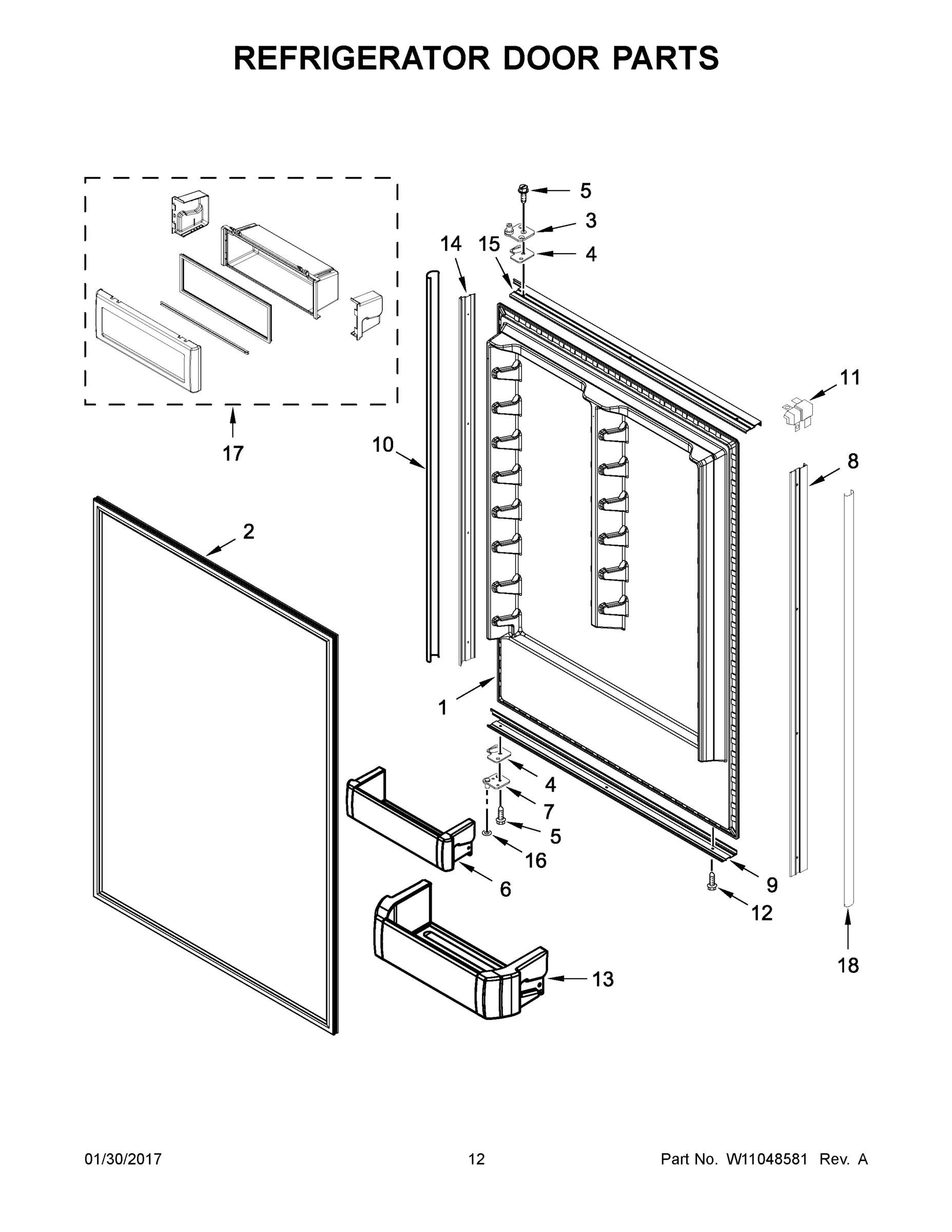 07 - REFRIGERATOR DOOR PARTS