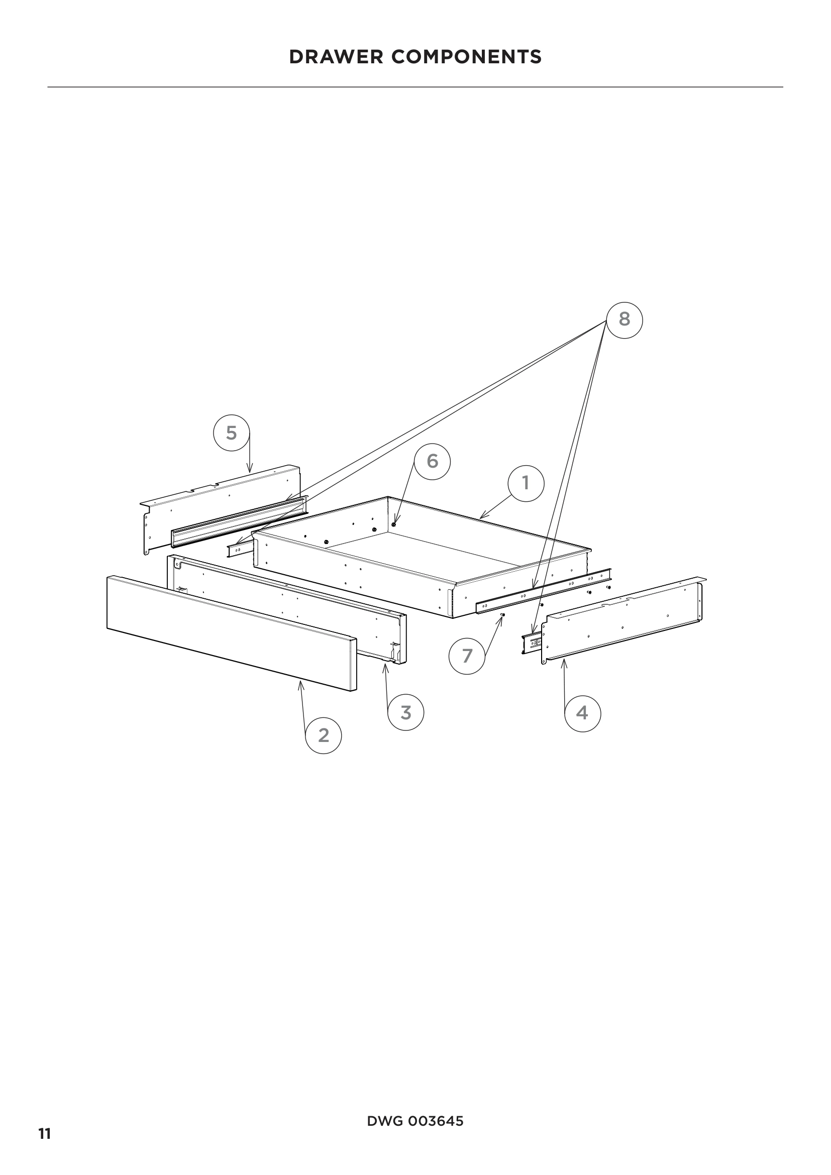 DRAWER COMPONENTS