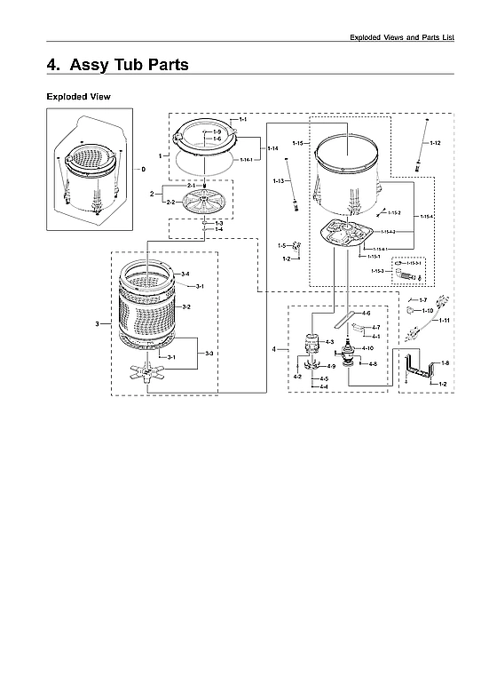 TUB PARTS