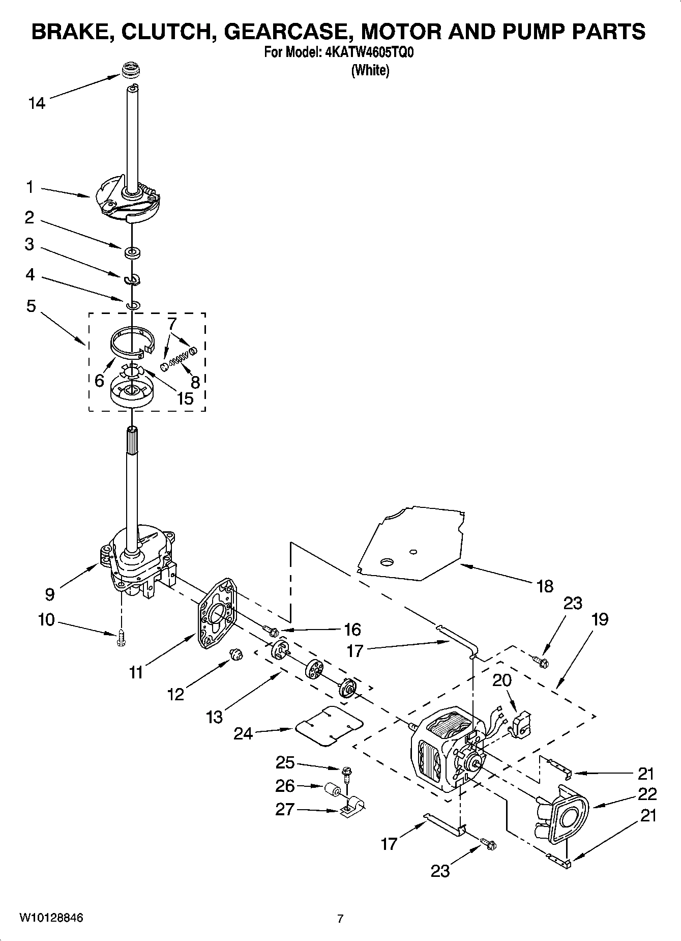04 - BRAKE, CLUTCH, GEARCASE, MOTOR AND PUMP PARTS