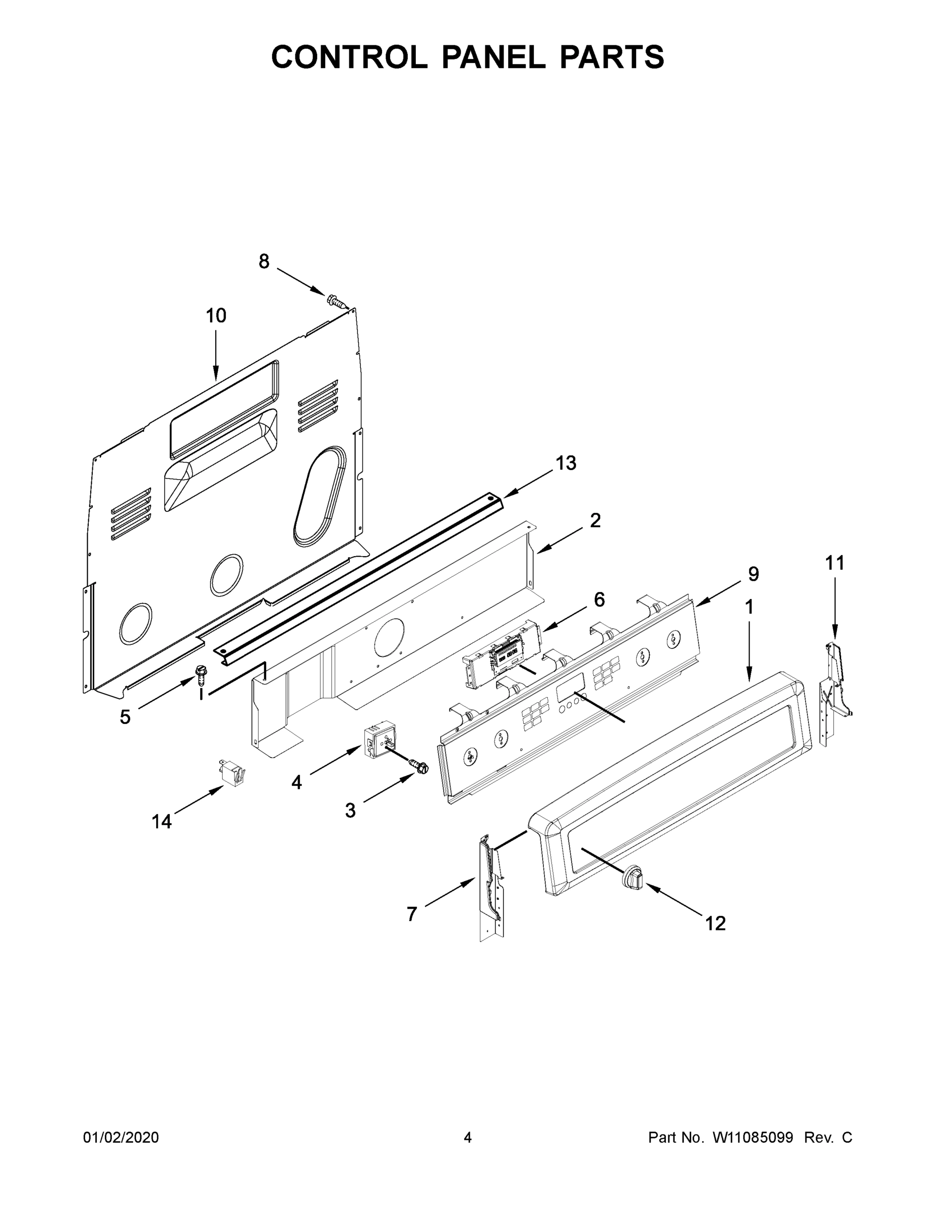 03 - CONTROL PANEL PARTS