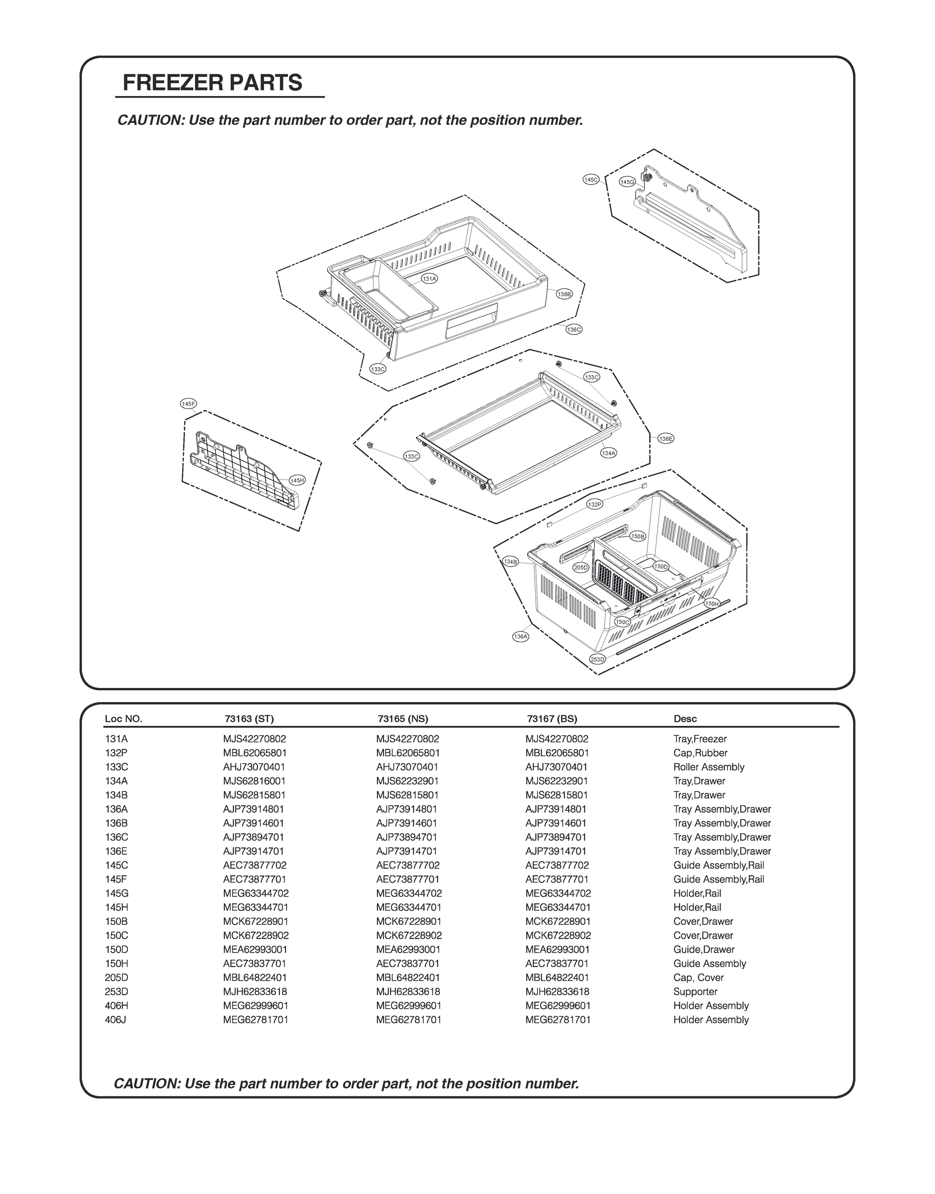 FREEZER PARTS