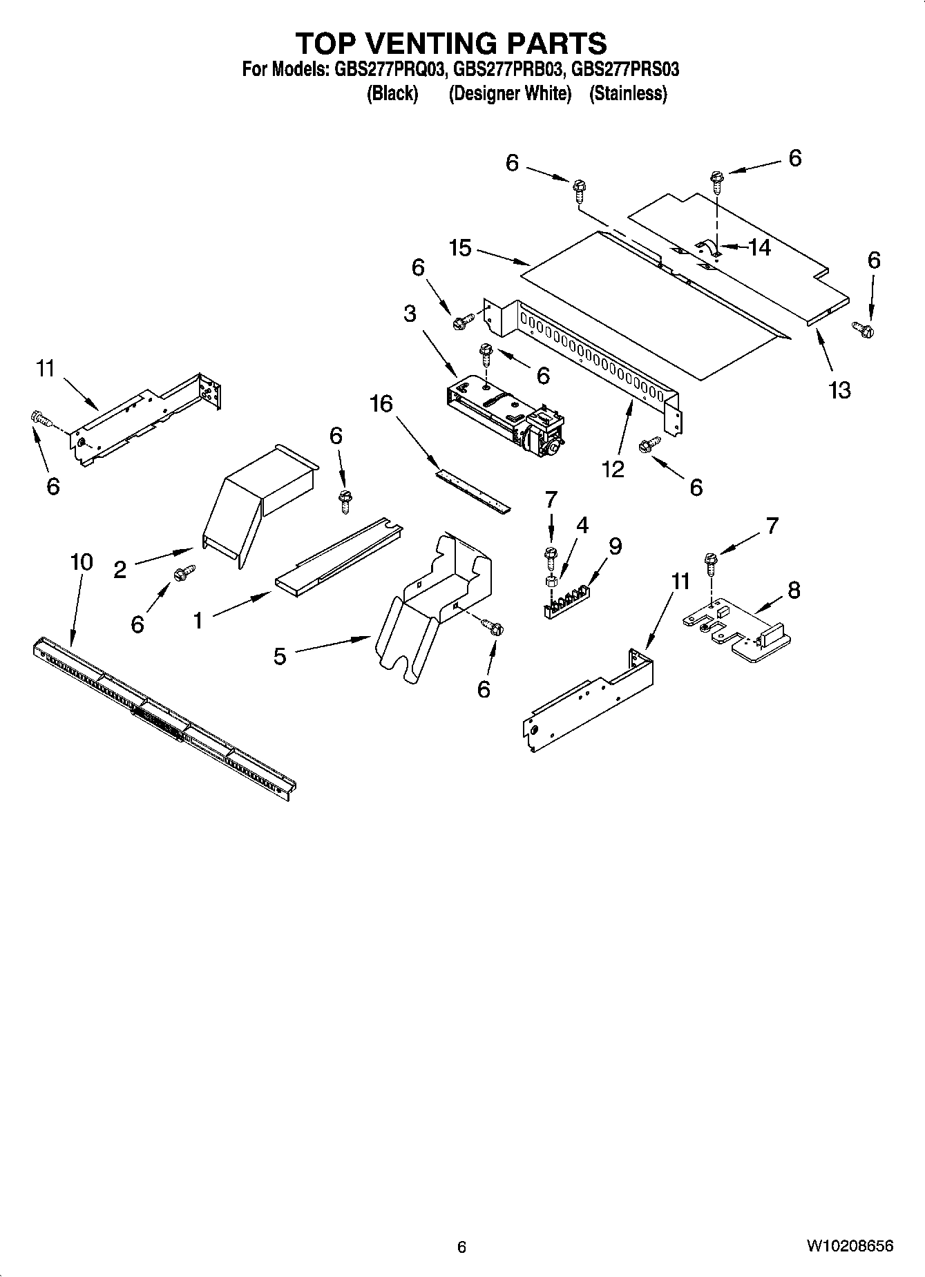 05 - TOP VENTING PARTS, OPTIONAL PARTS