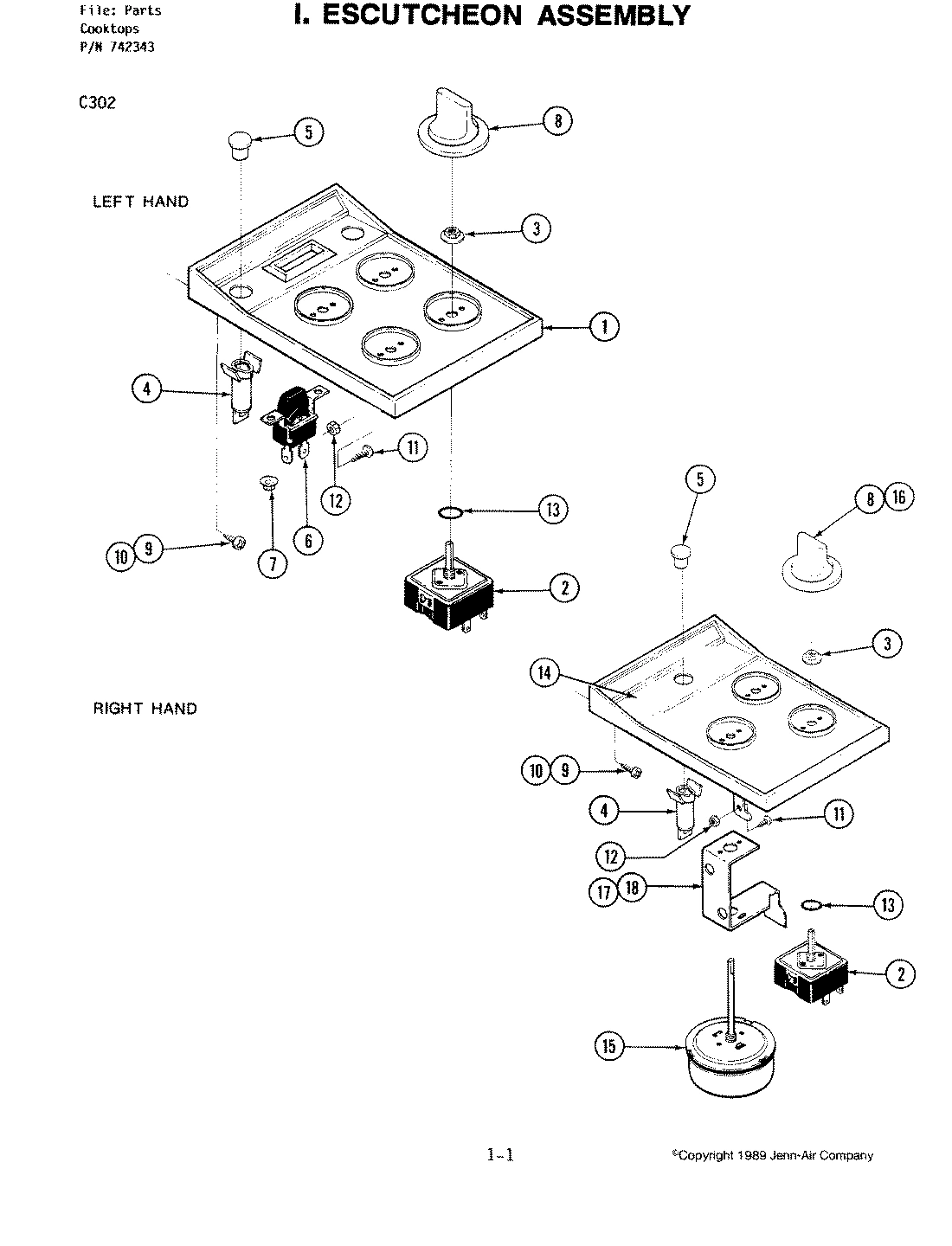 03 - ESCUTCHEON ASSEMBLY